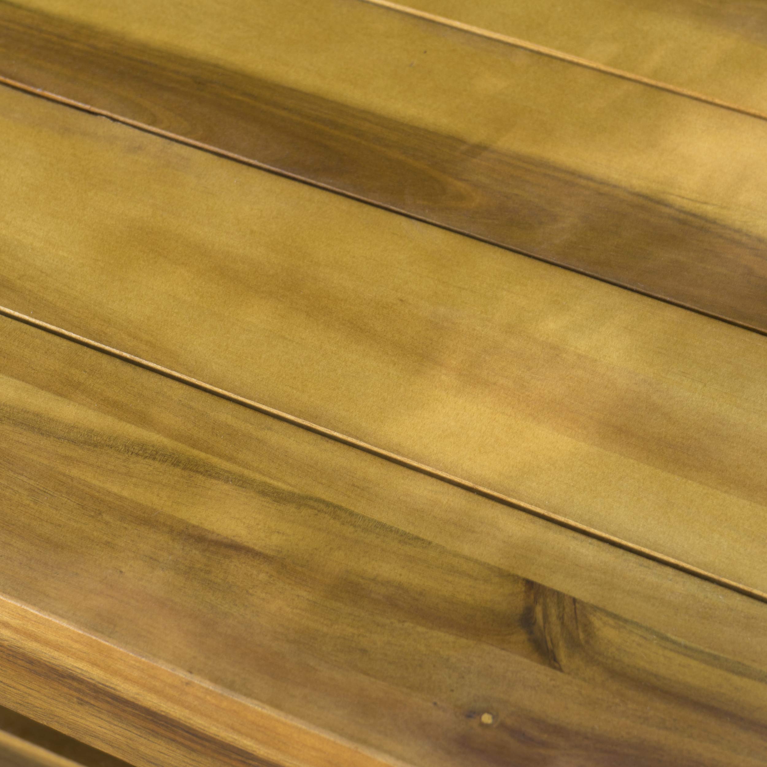 Acacia Wood Outdoor Dining Table with Teak Finish