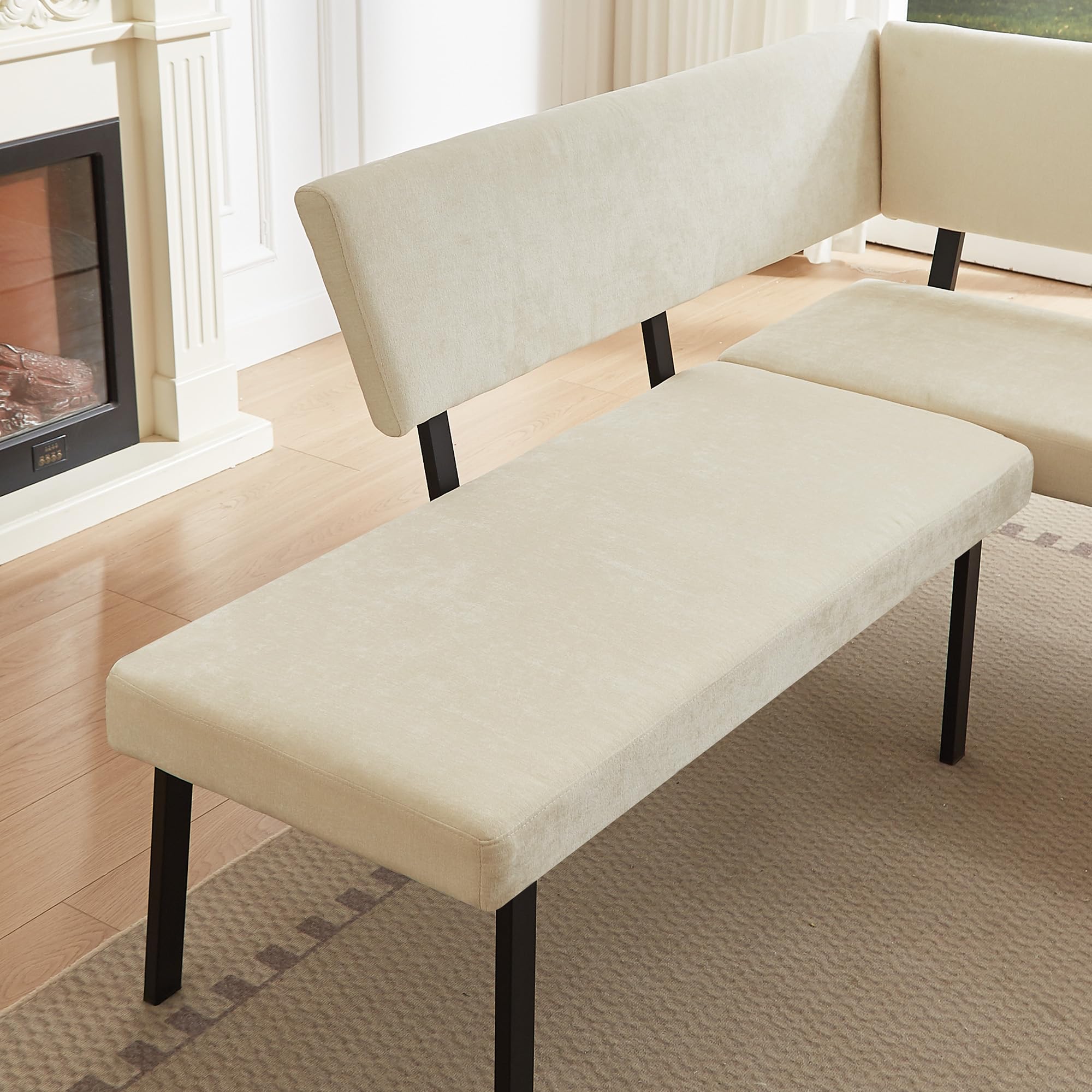 3-Piece Corner Dining Table Set with Bench