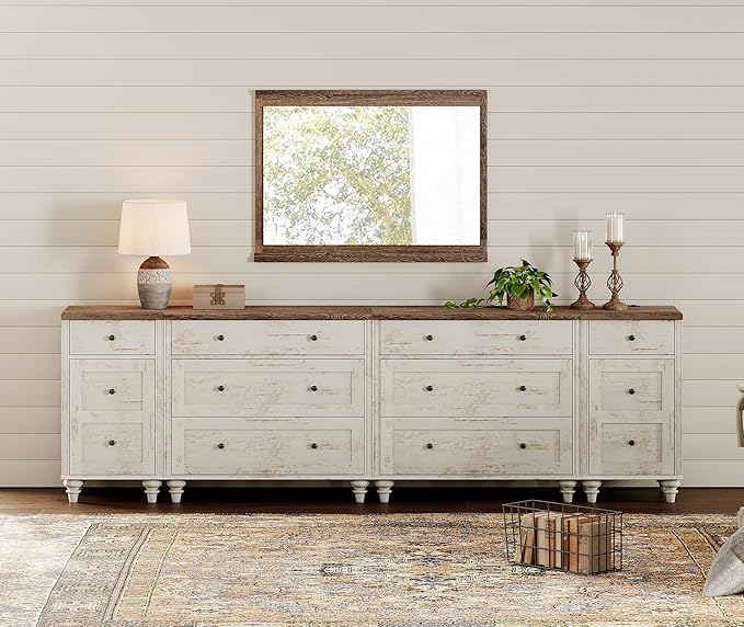 8-Drawer Dresser with Charging Station and Storage