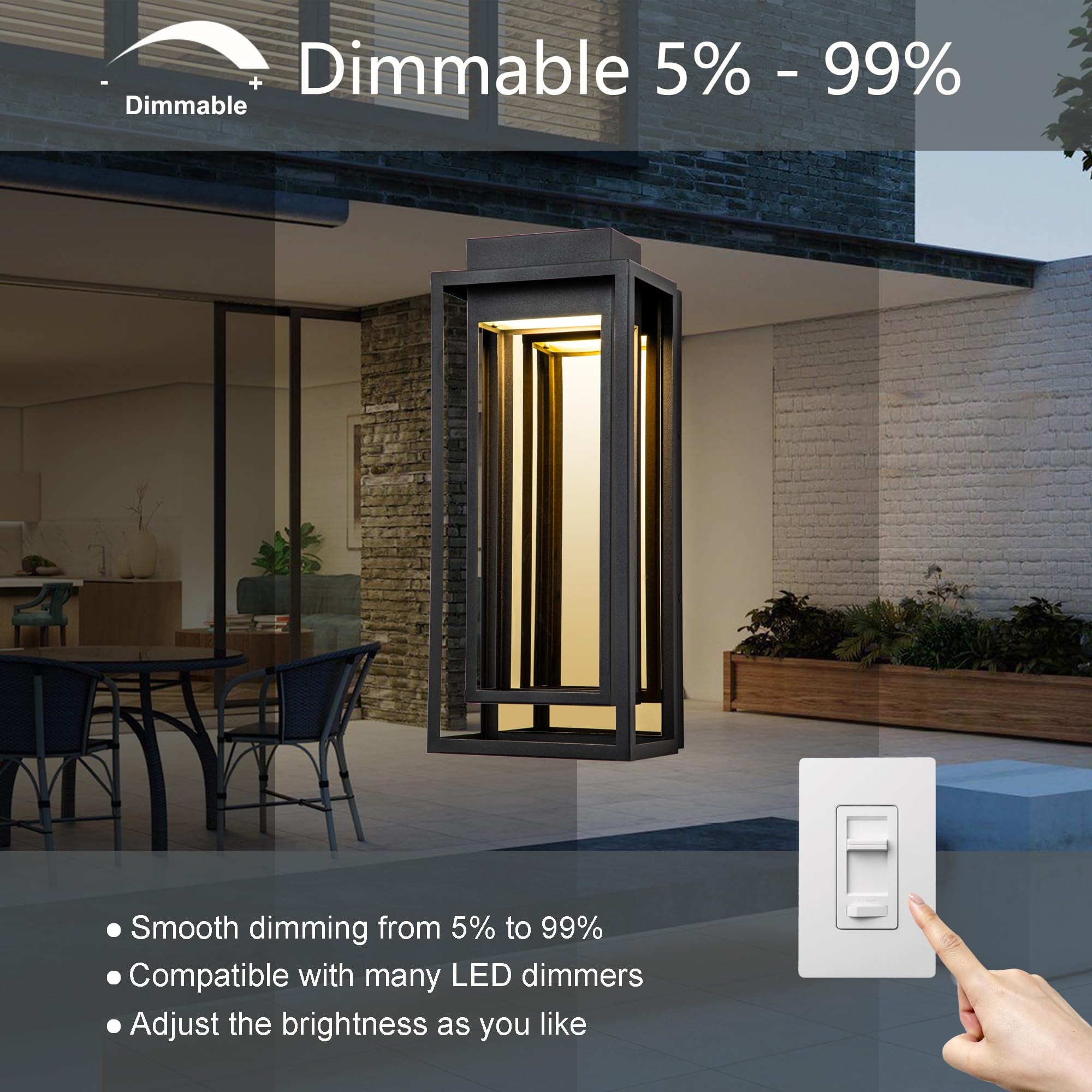 Modern Outdoor LED Wall Sconce