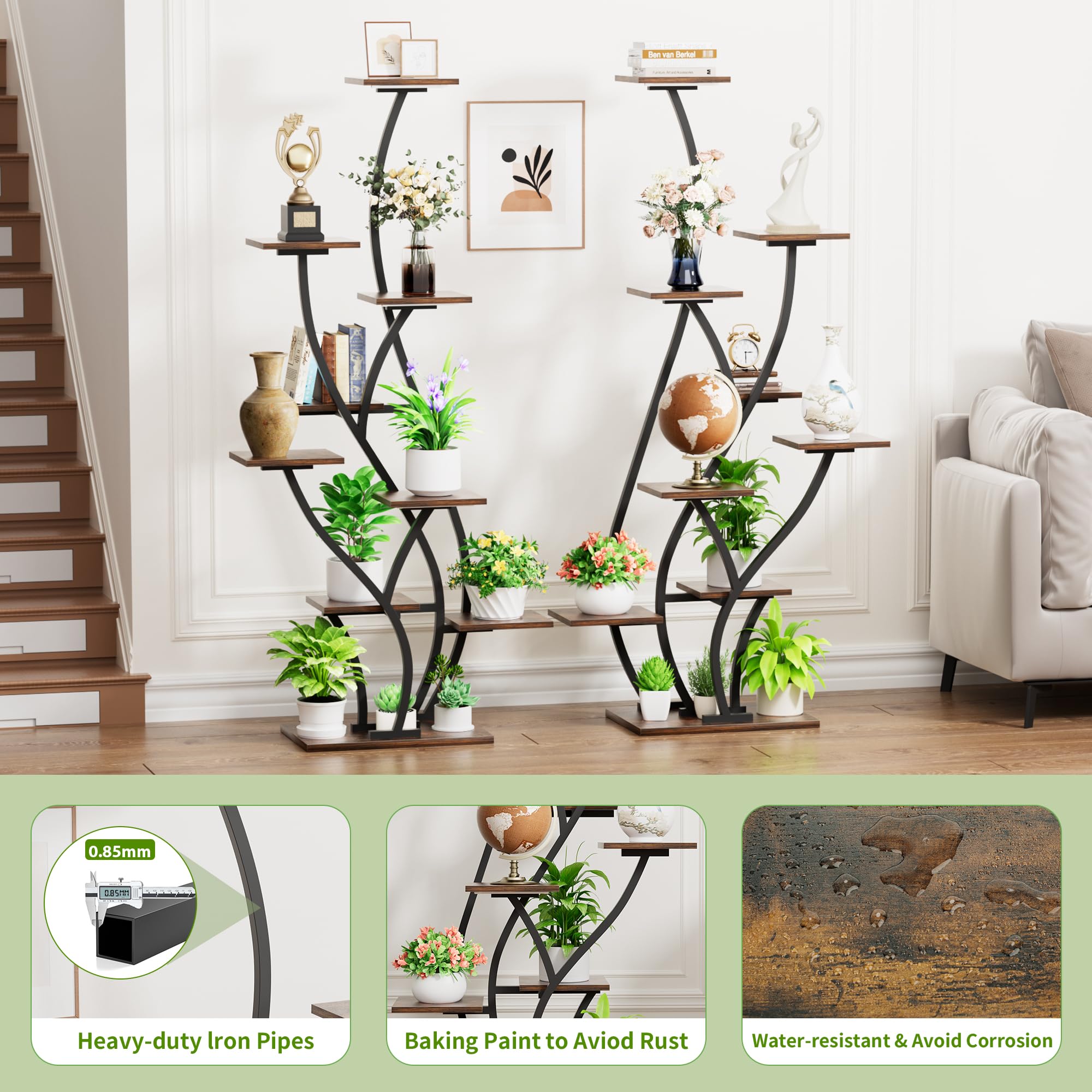 9-Tier Plant Stand with Grow Lights