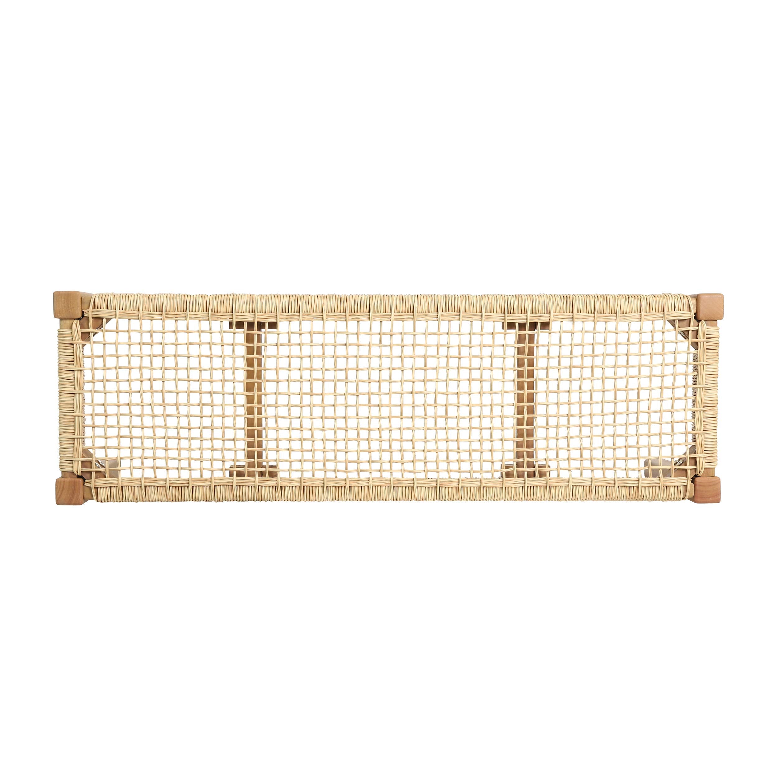Isaac Outdoor Industrial Acacia Wood Bench