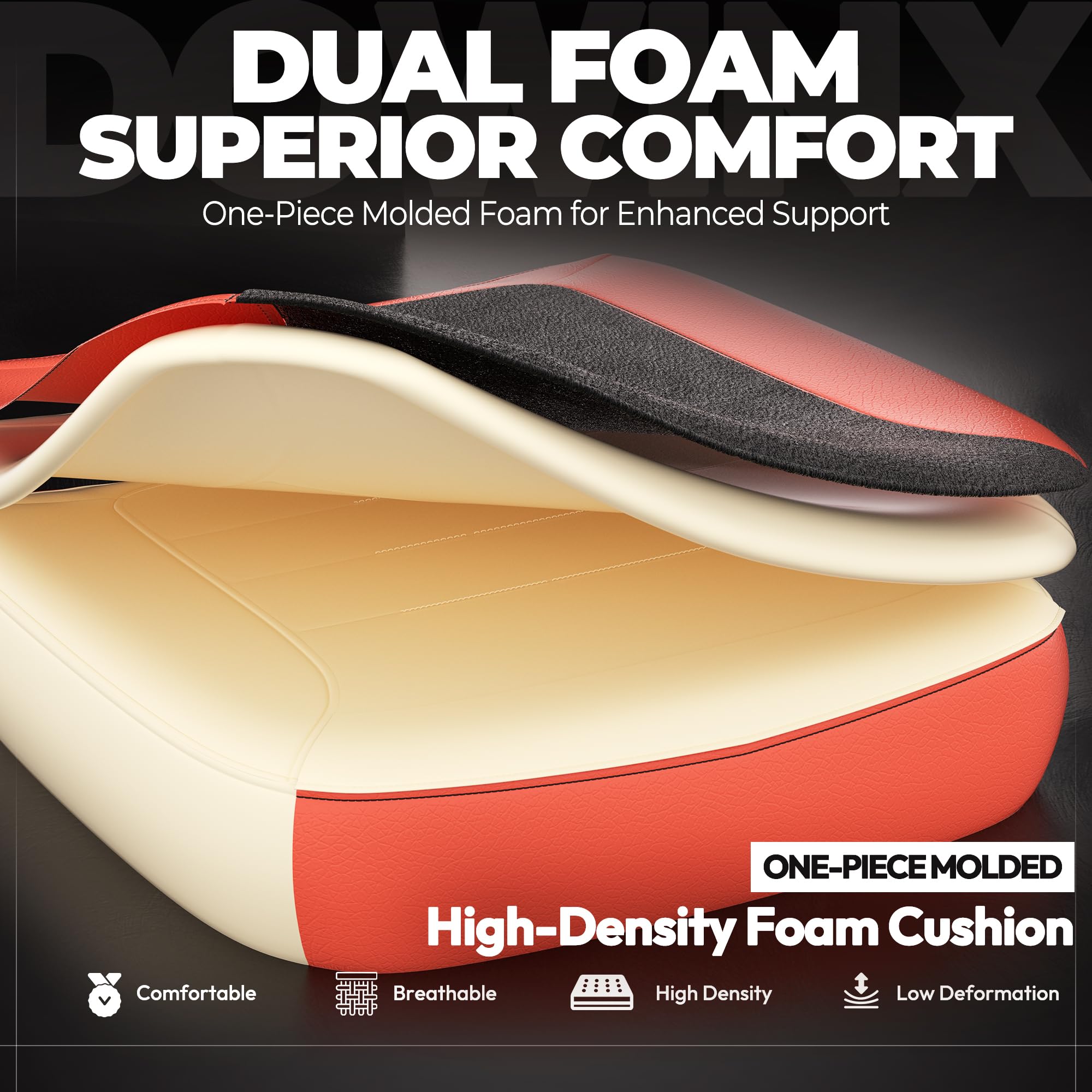 Gaming Chair with Footrest and Massage Support