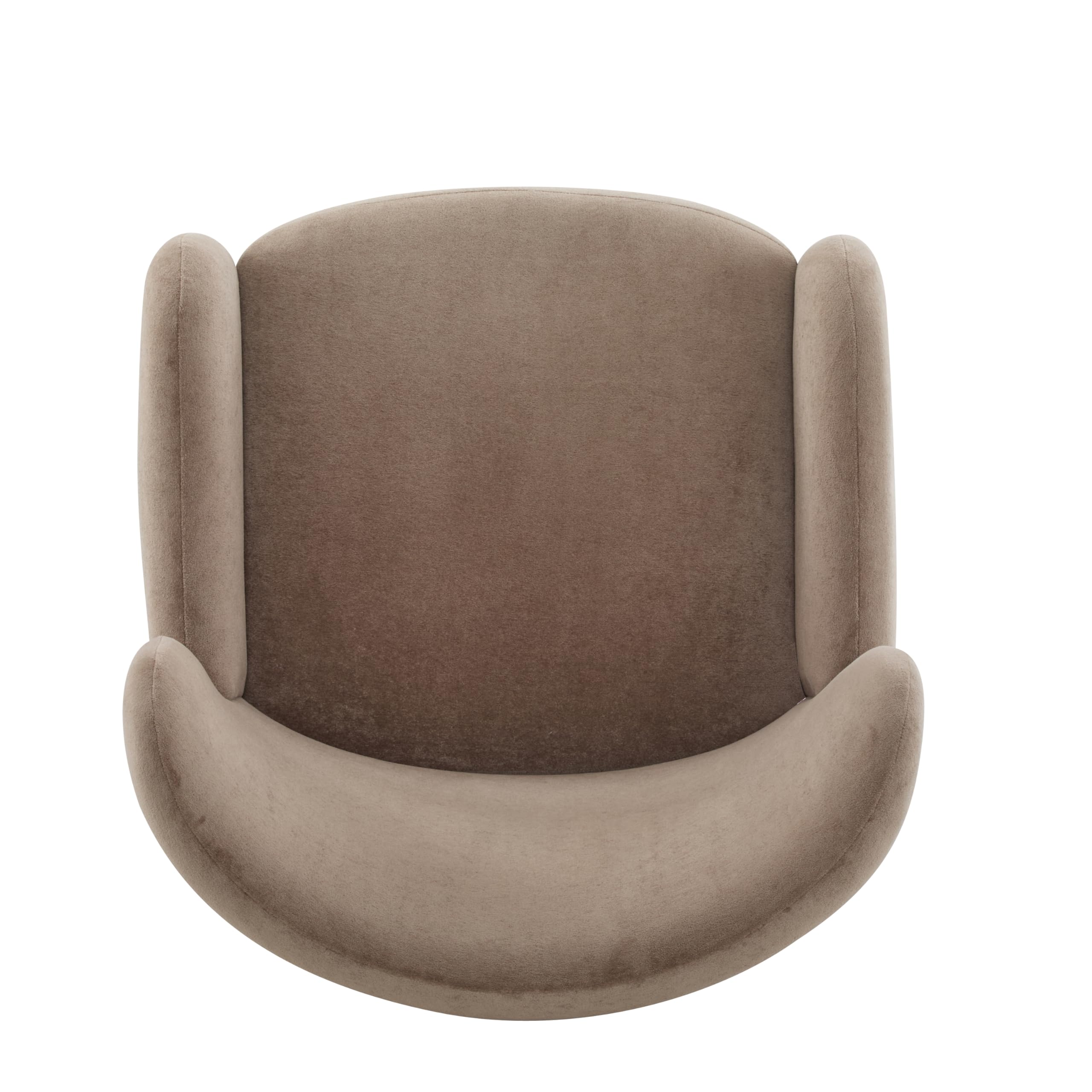 Velvet Wingback Club Chair