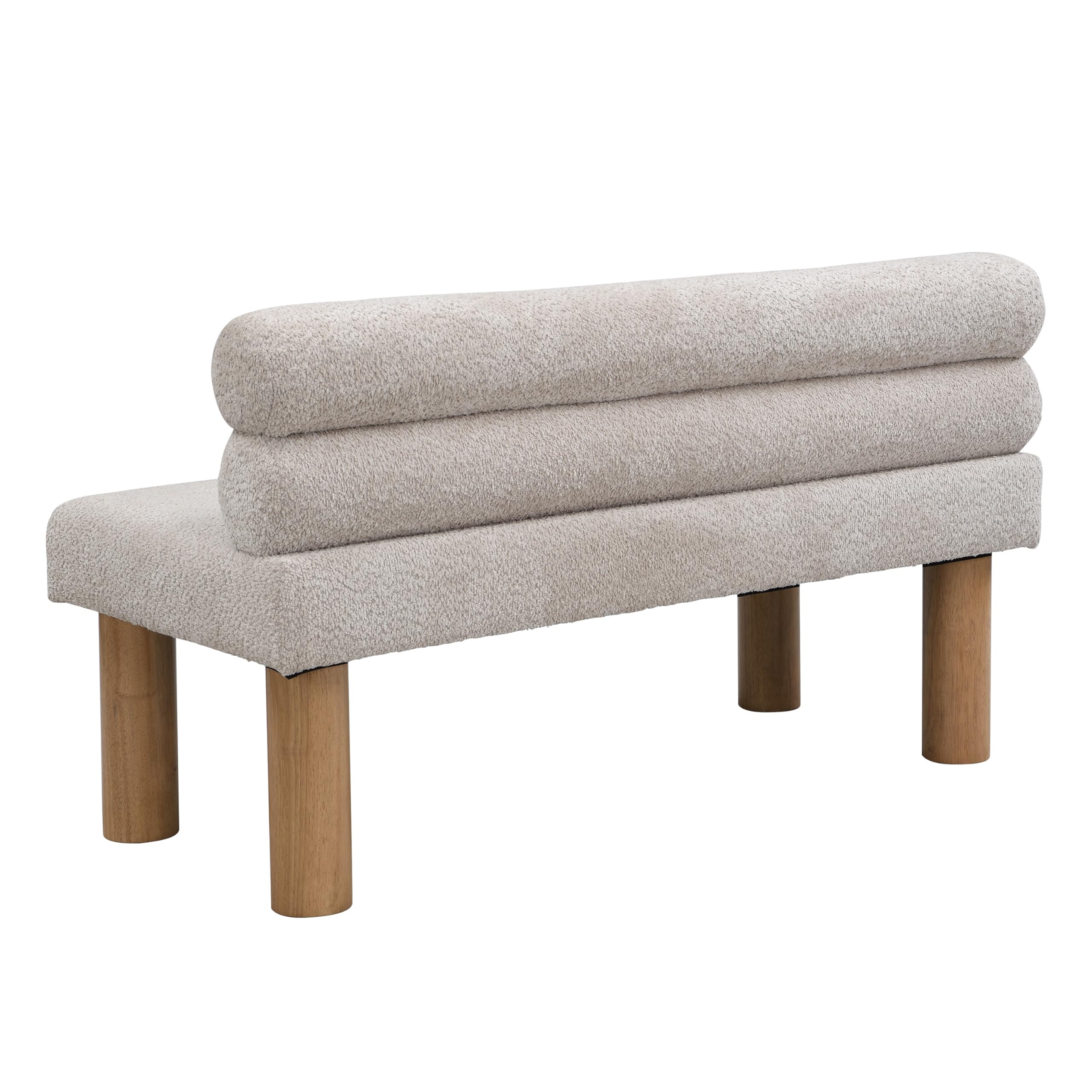 Wally Boucle Upholstered Dining Bench