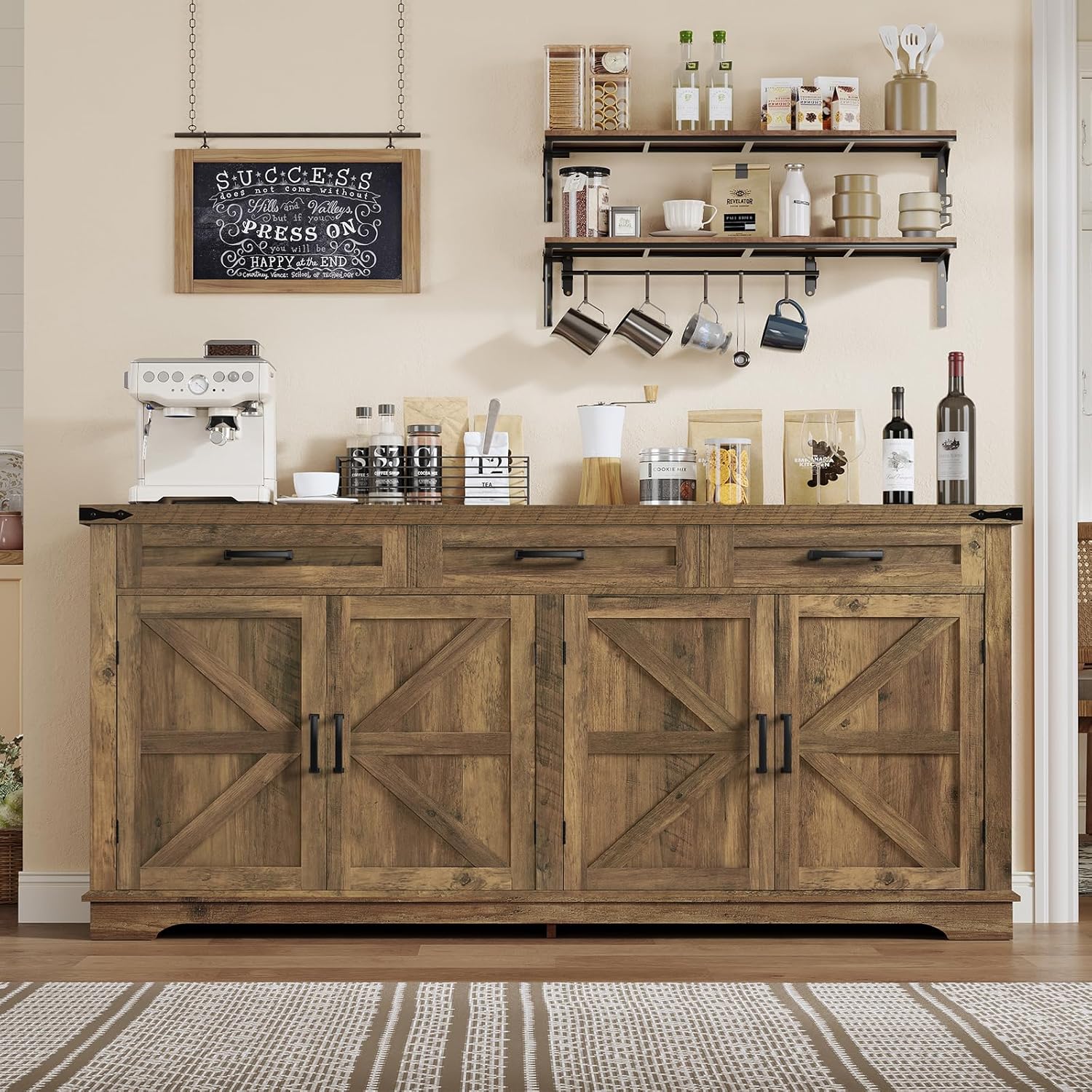 61" Buffet Cabinet with Drawers