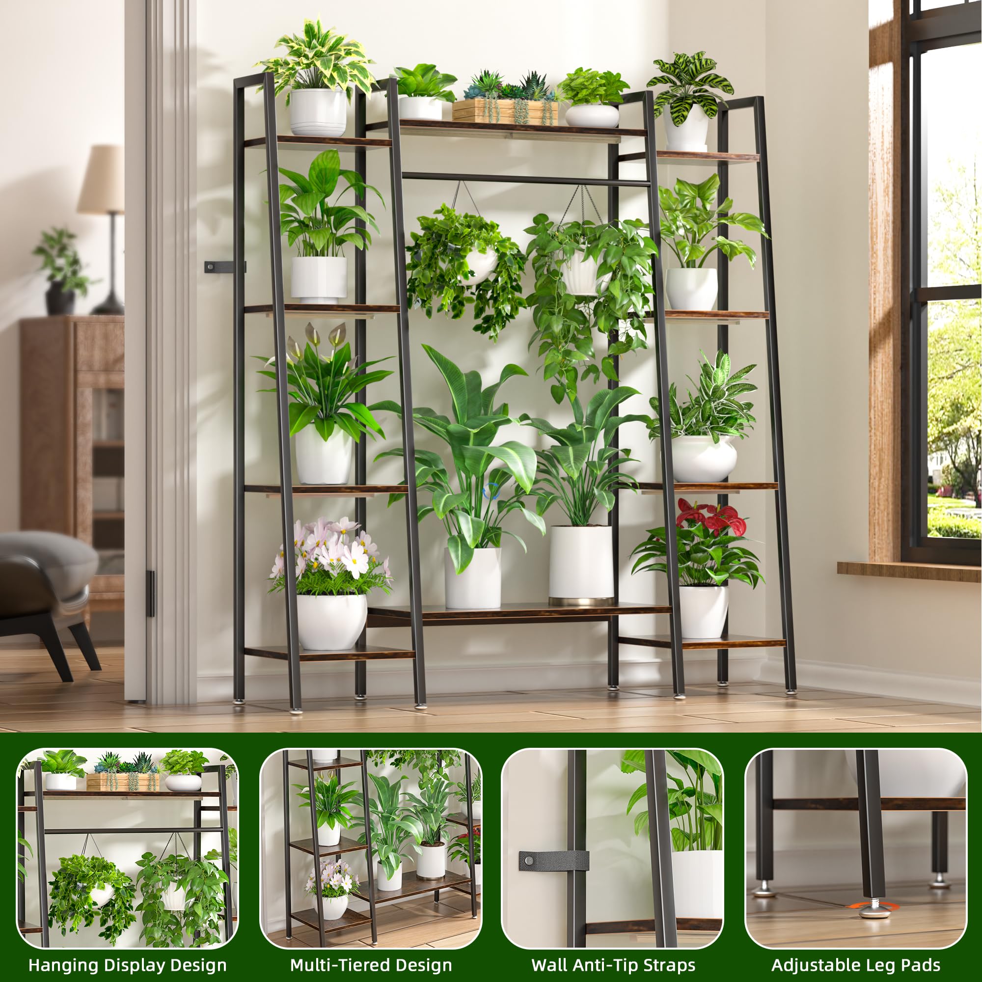 6-Tier Plant Stand with Grow Lights