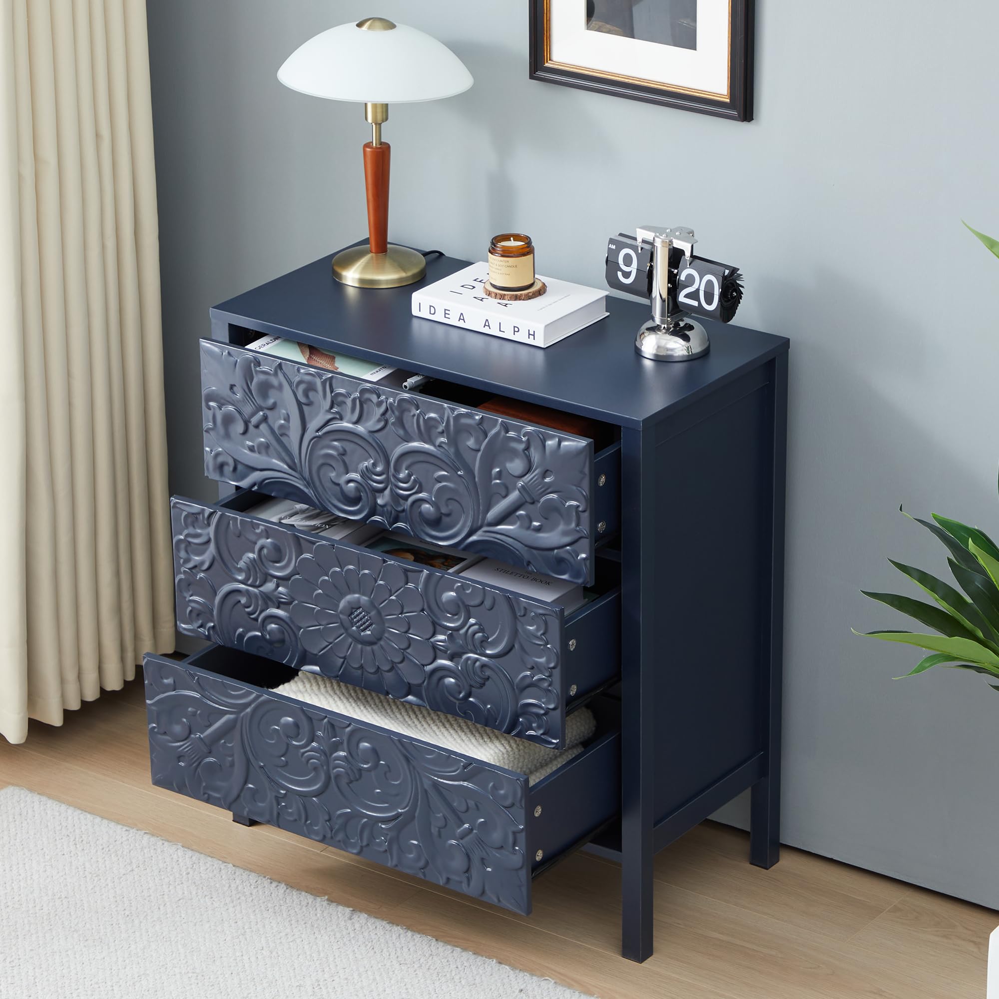 3 Drawer Dresser with Storage
