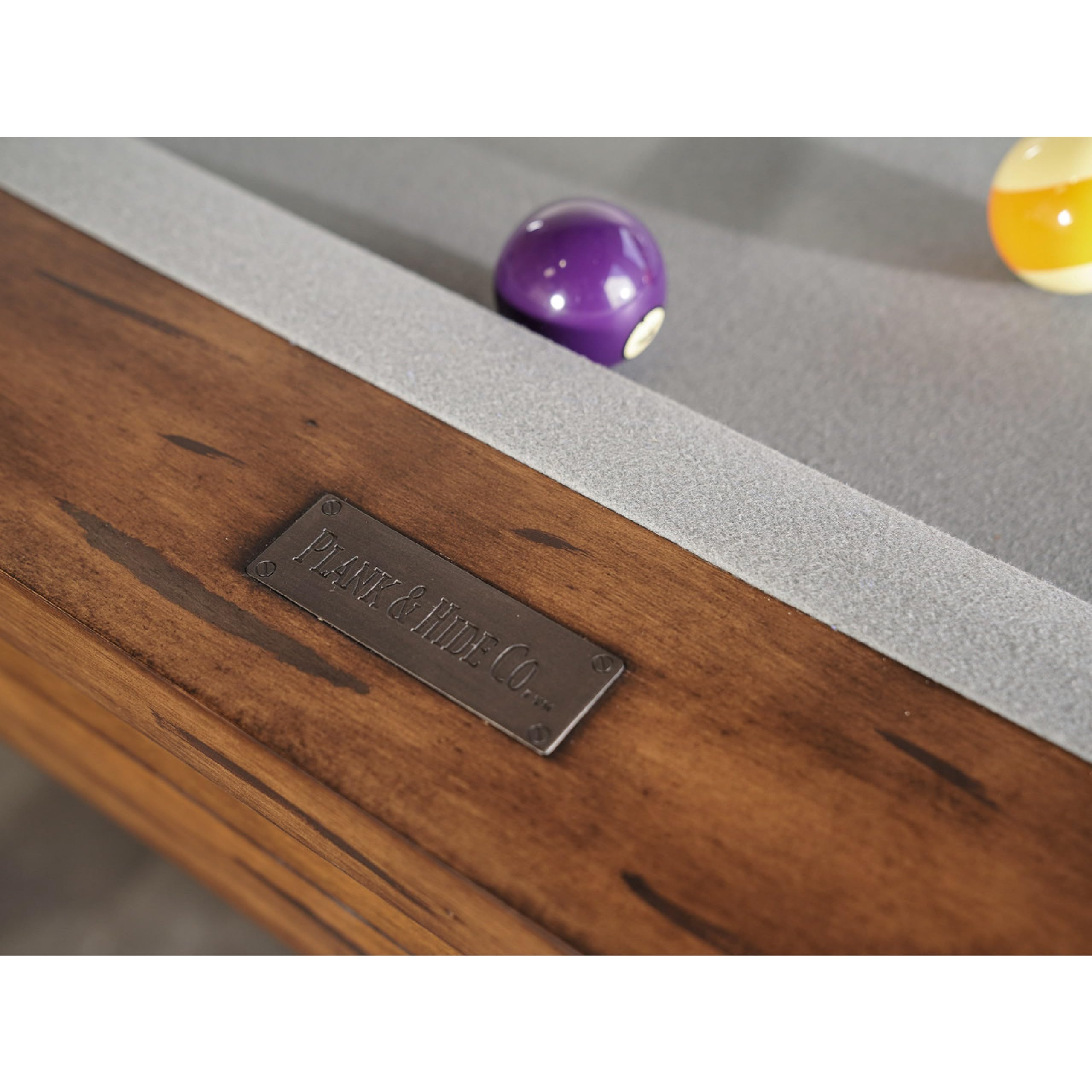 8ft Slate Pool Table Antique Brown