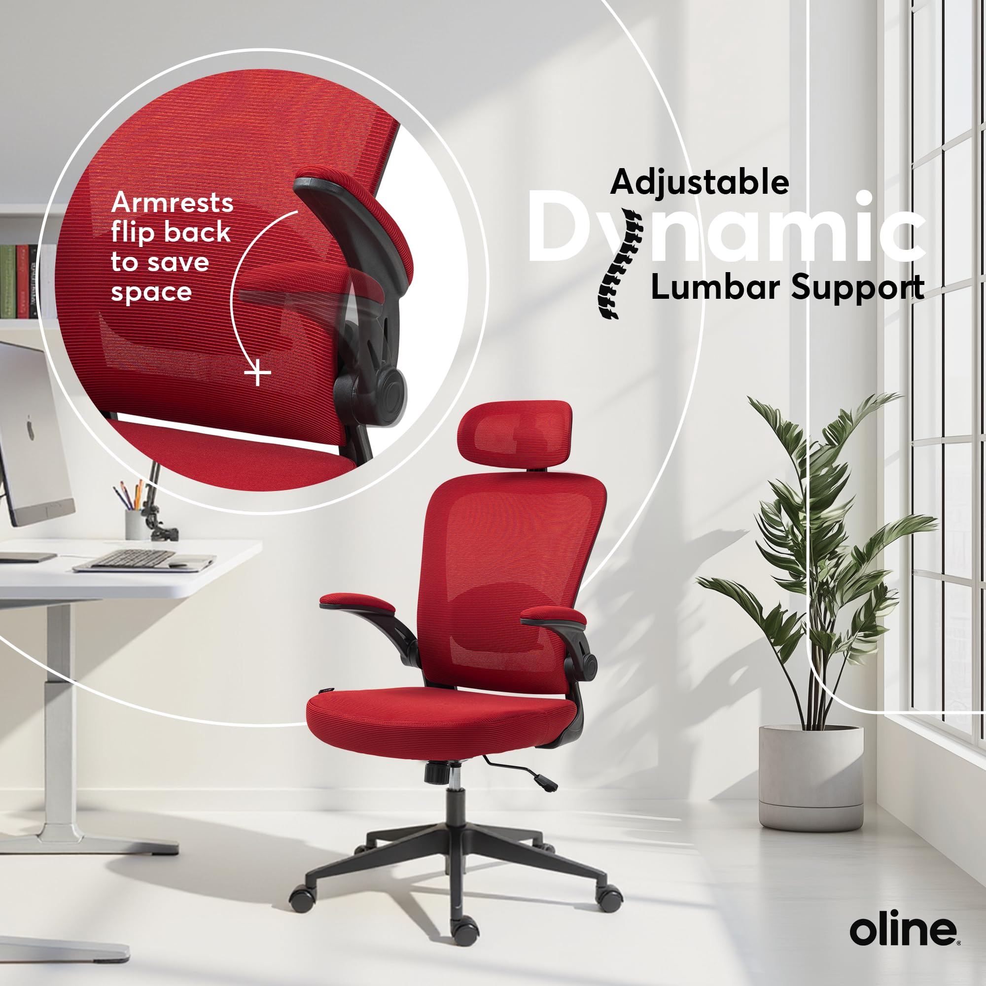 Ergonomic Mesh Office Chair with Adjustable Lumbar