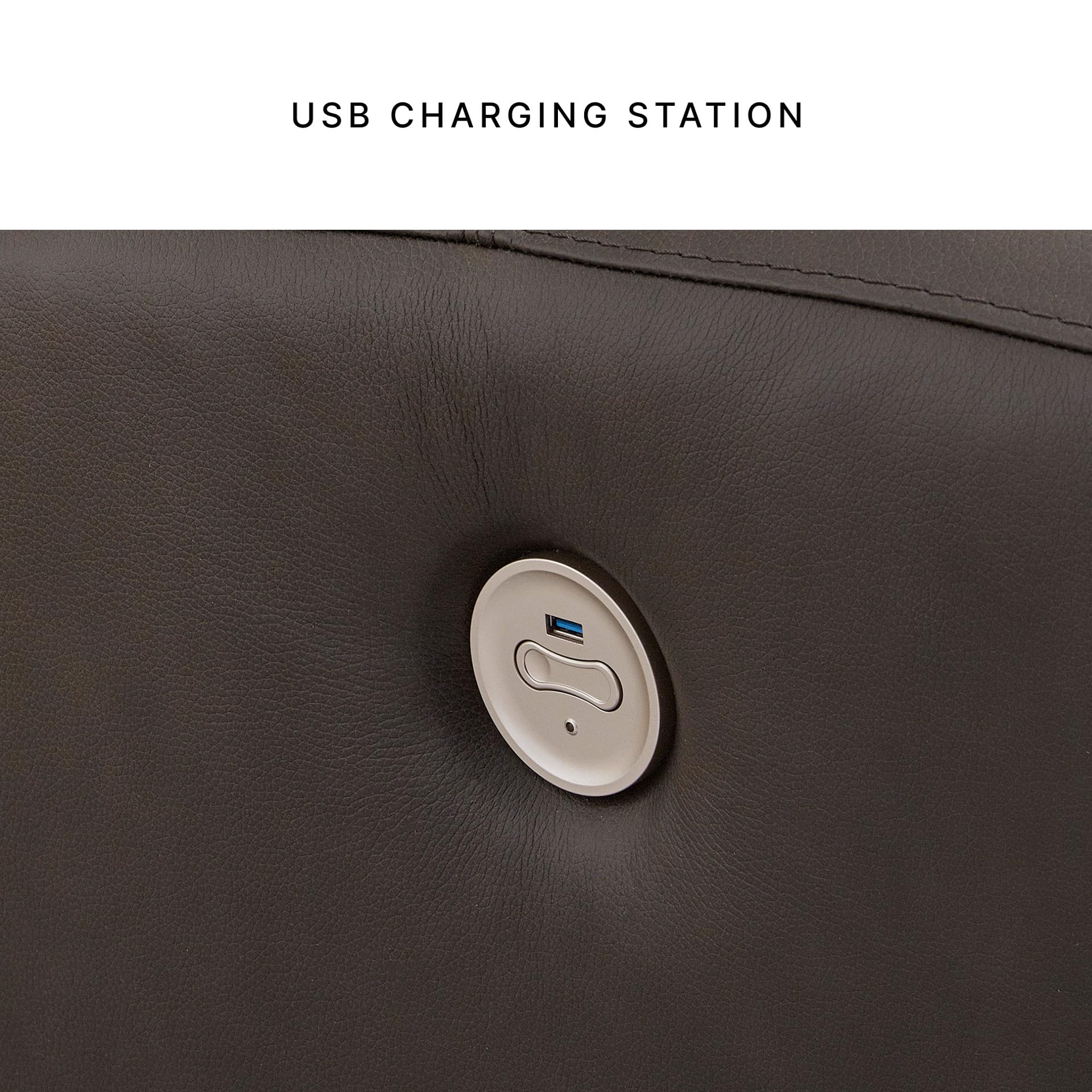 Power Reclining Loveseat with Console and USB Ports