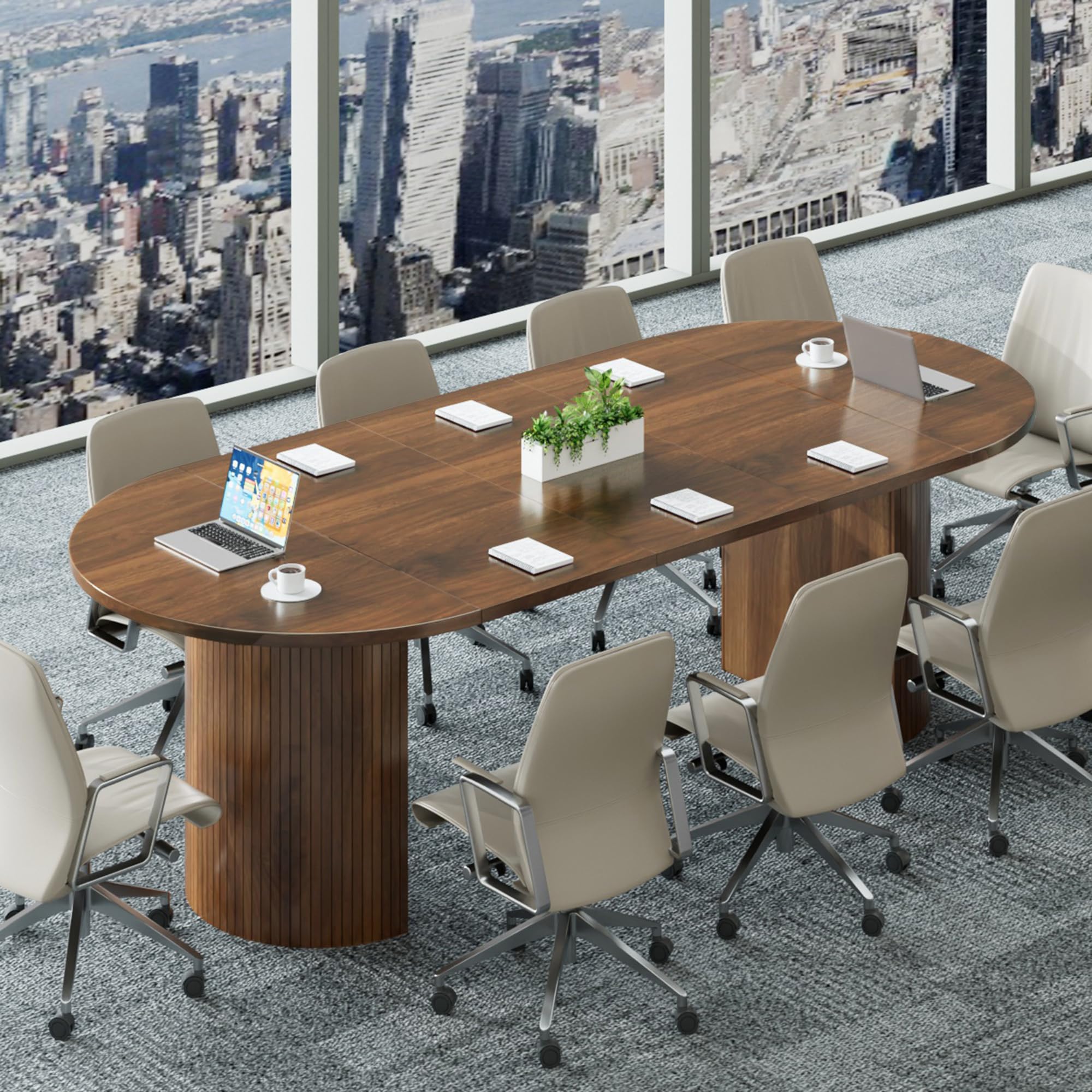 Extendable Conference Table with Storage
