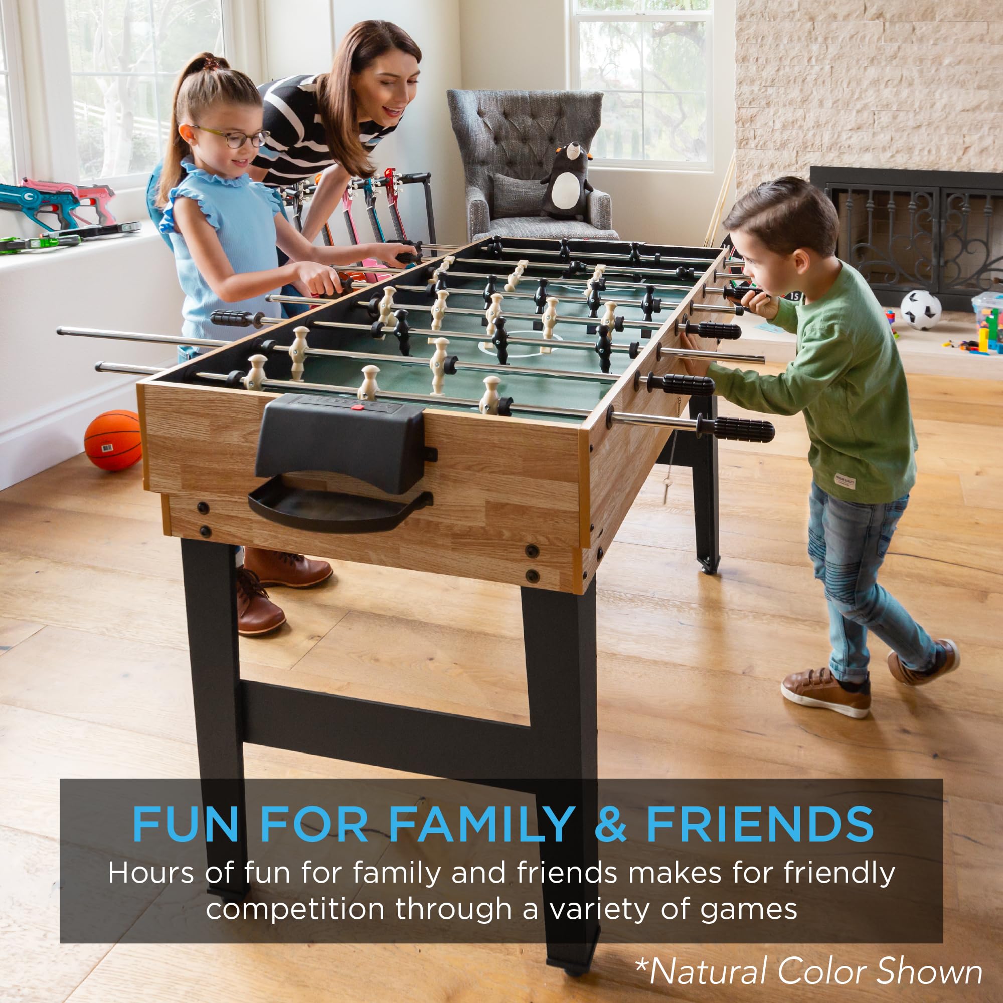 10-in-1 Multi Game Table with Pool, Foosball, Ping Pong