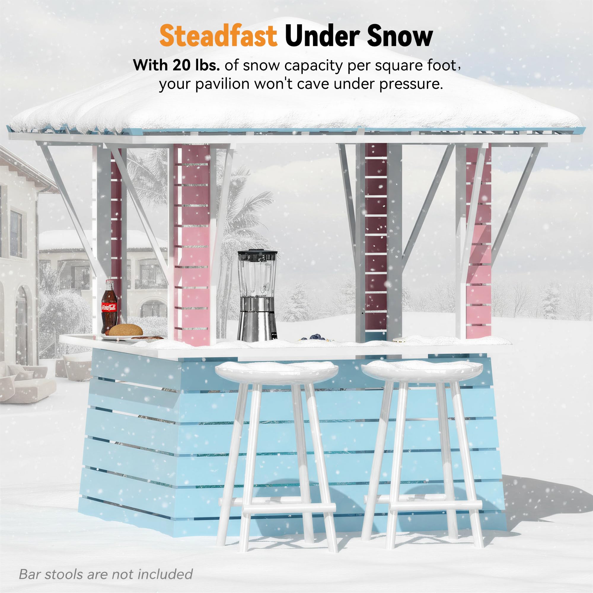 8' x 8' Coastal Dream Outdoor Gazebo