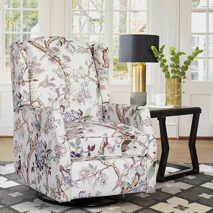 Wingback Swivel Rocker Recliner Chair