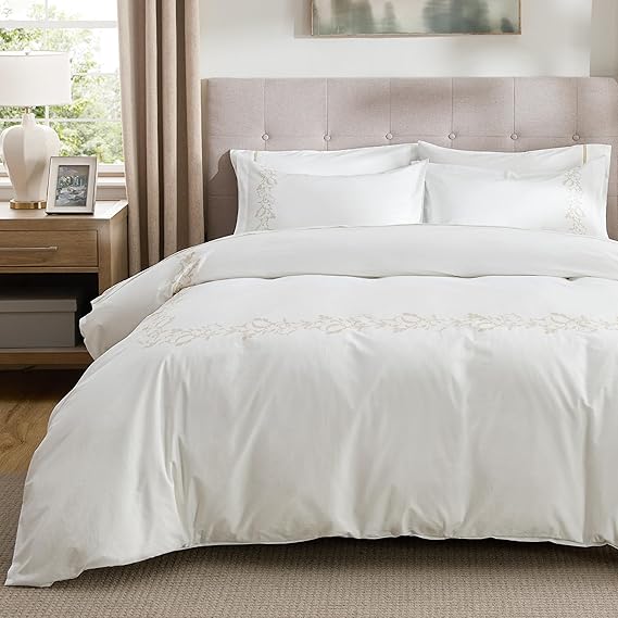 Cotton Embroidery Duvet Cover Set King