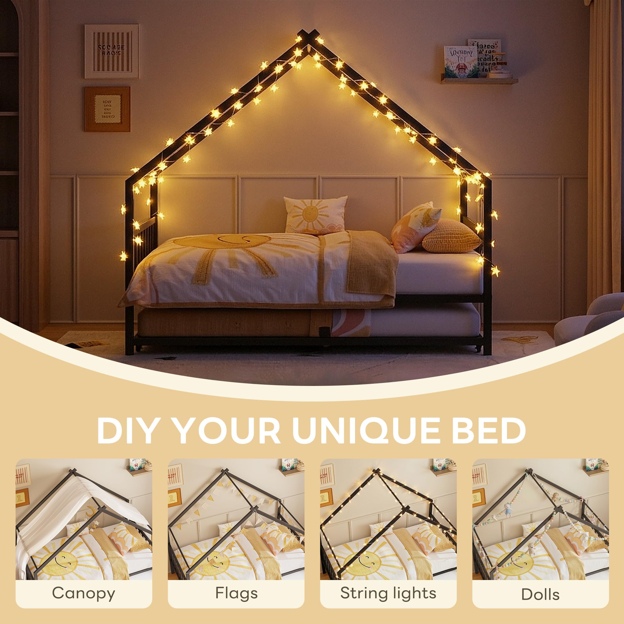 Twin House Daybed with Trundle