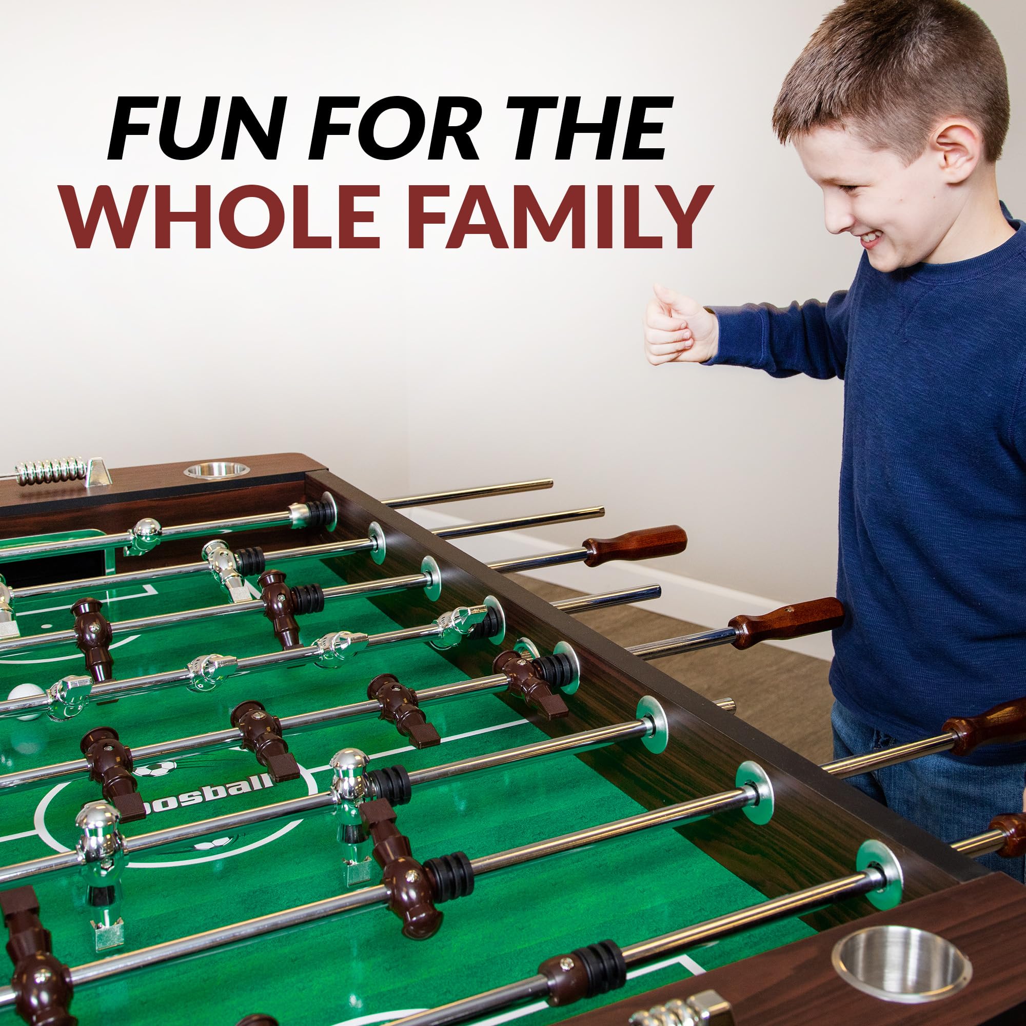 56-Inch Foosball Table with Counterbalanced Players