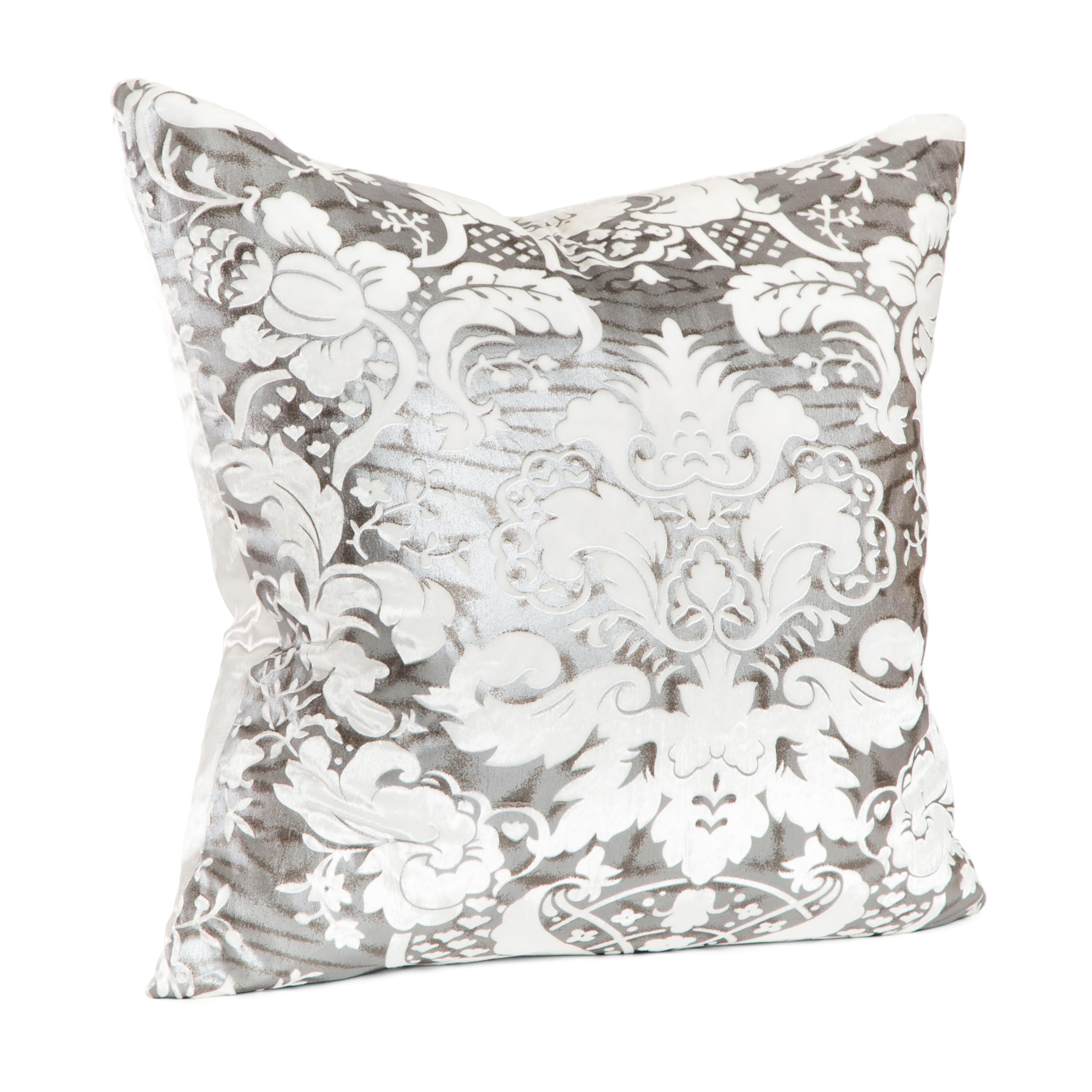 Metallic Embossed Velvet Throw Pillow Set 24x24