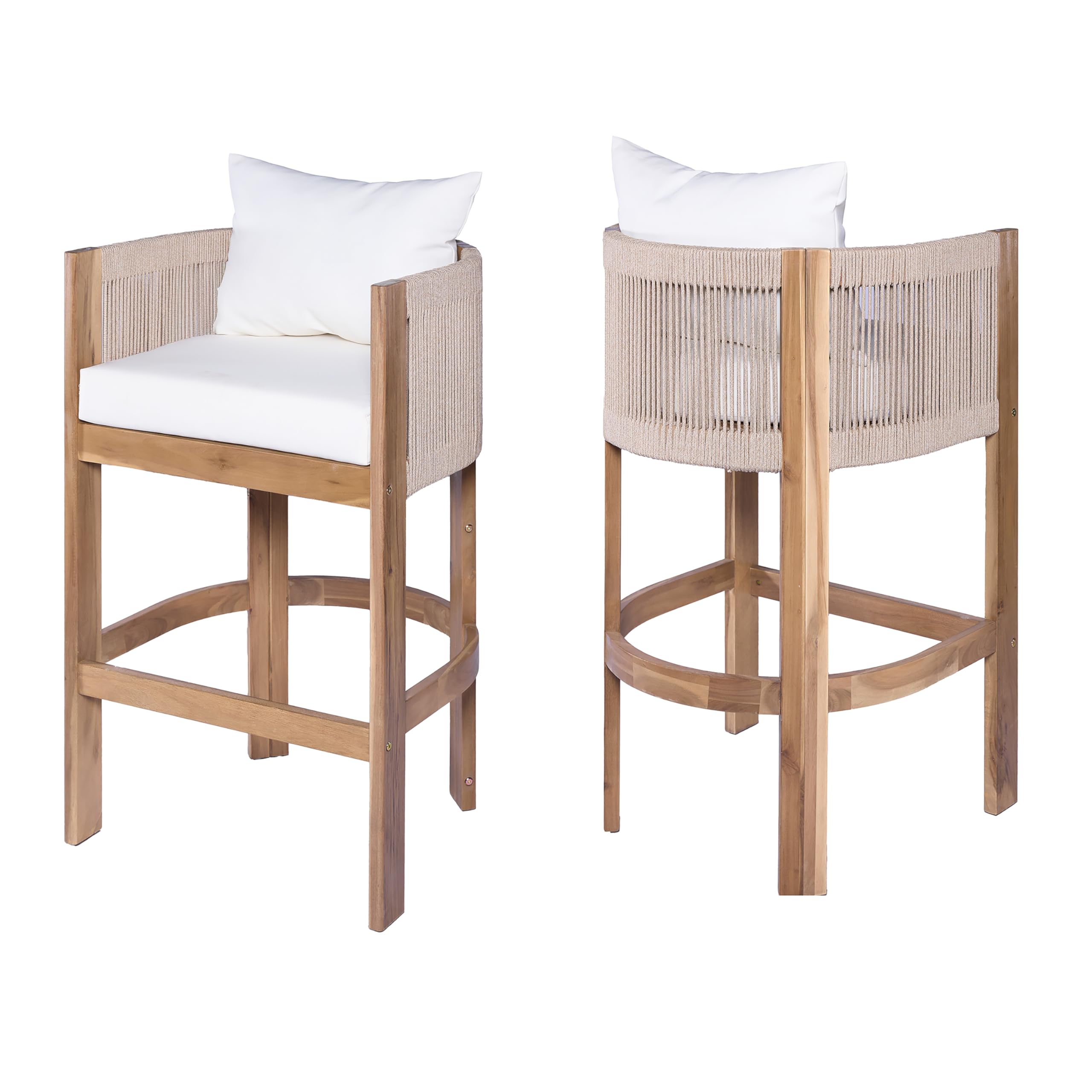 Outdoor Counter Height Bar Stools Set of 2