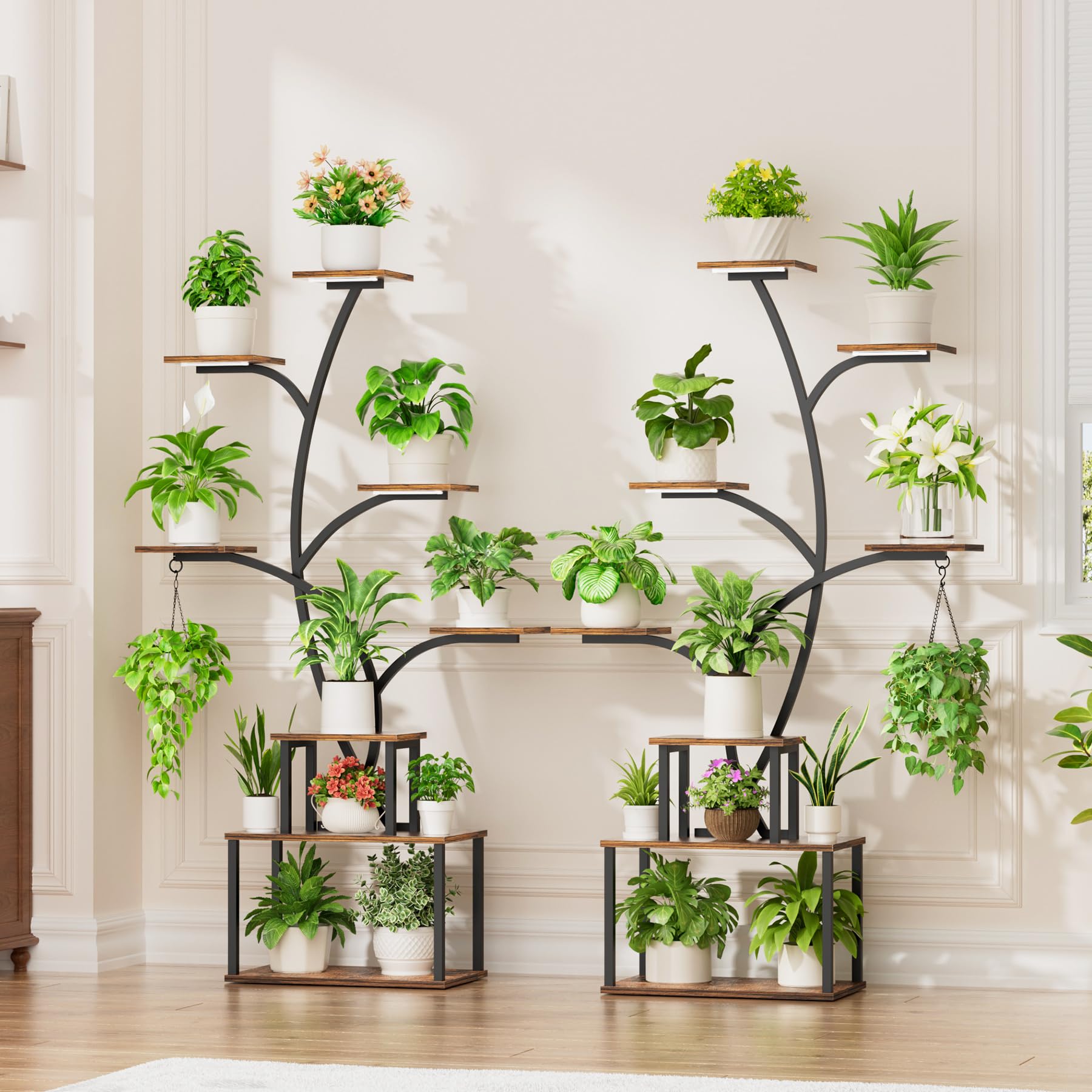 8-Tier Plant Stand with Grow Lights
