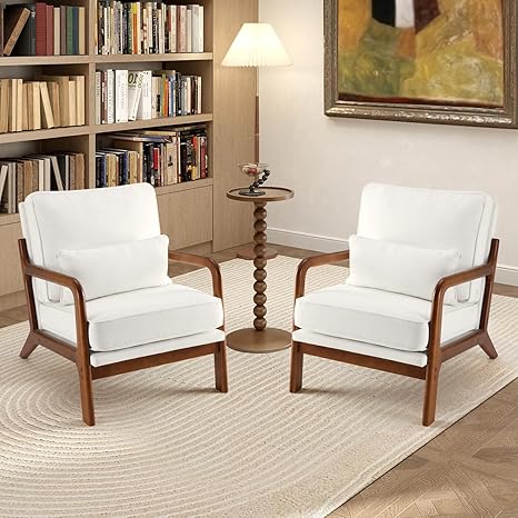 Mid Century Accent Chair with Arms