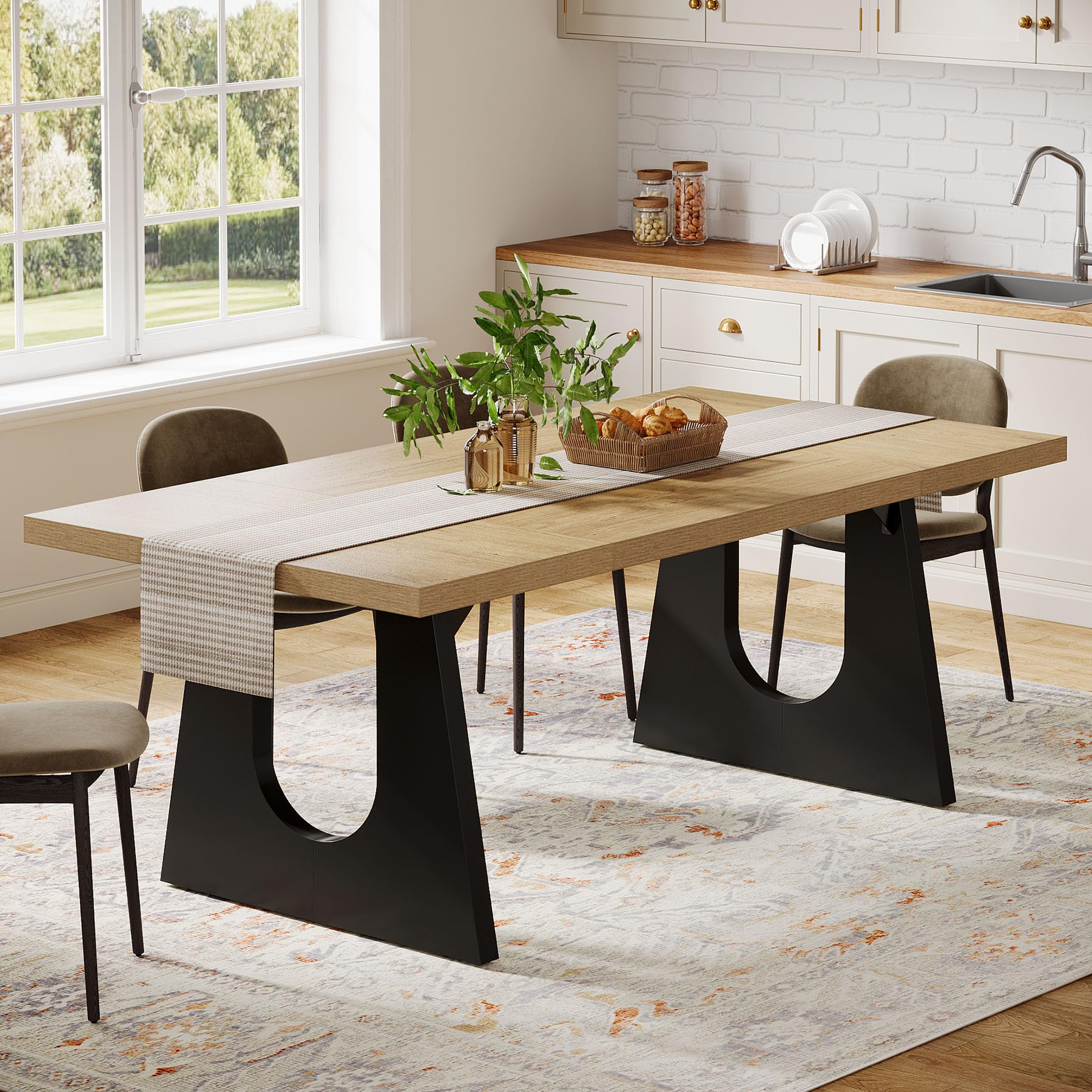 Large Dining Table for 6-8 People