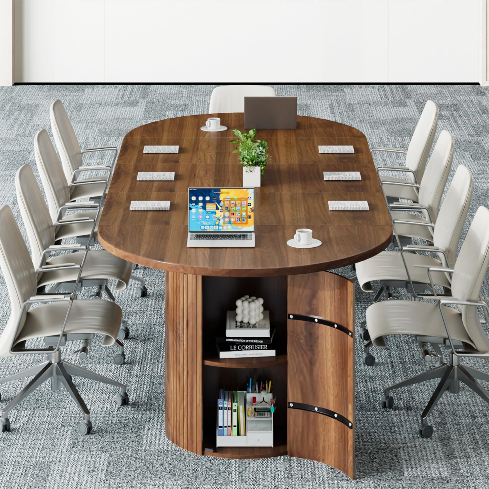 Extendable Conference Table with Storage