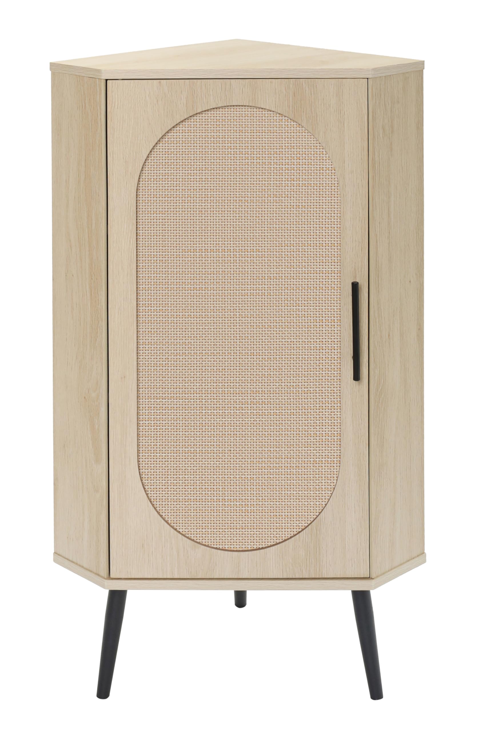 39" Corner Cabinet with Rattan Door