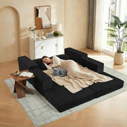 Modular Sectional Cloud Sofa 3-Seater L-Shaped Convertible