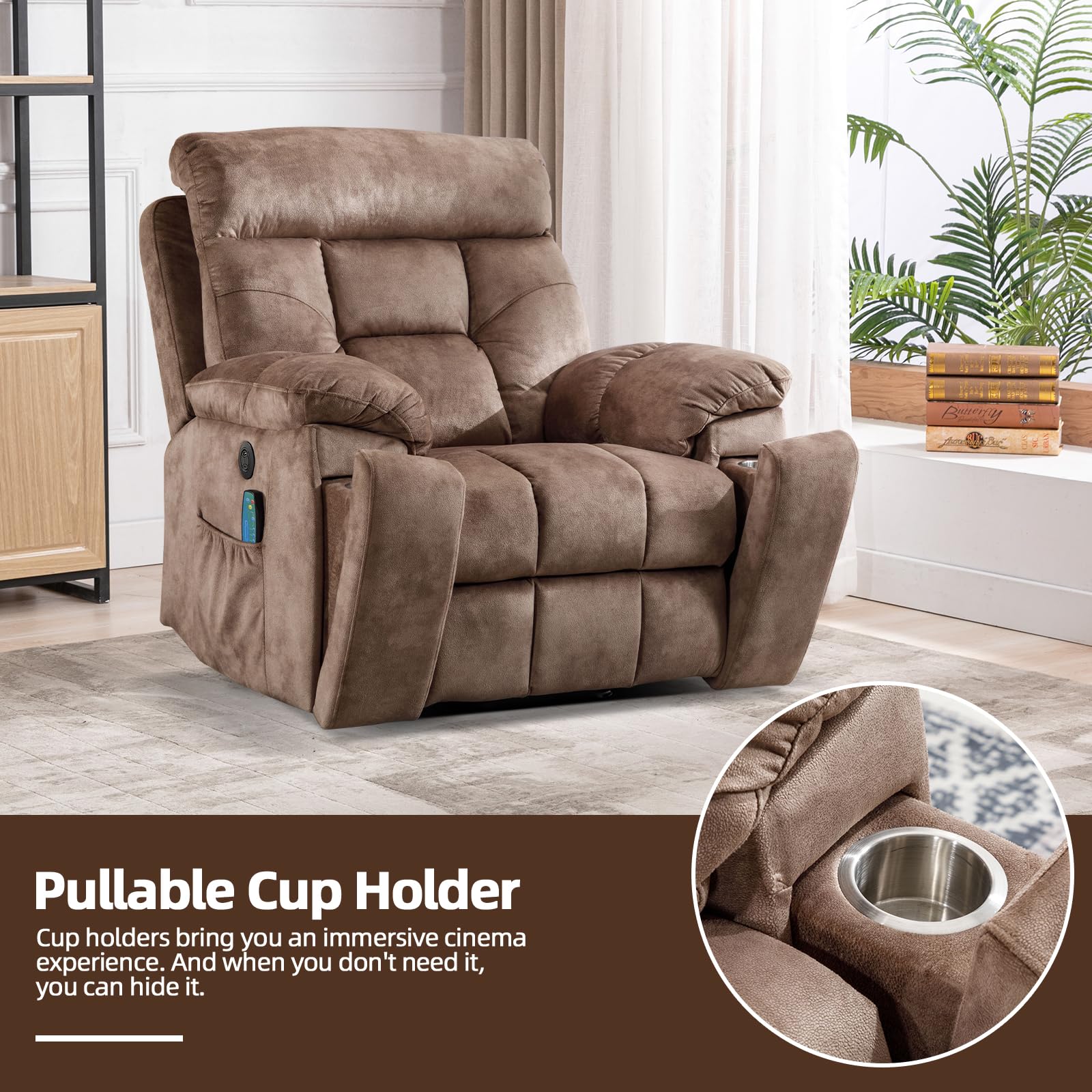 Power Lift Recliner Chair with Massage and Heat