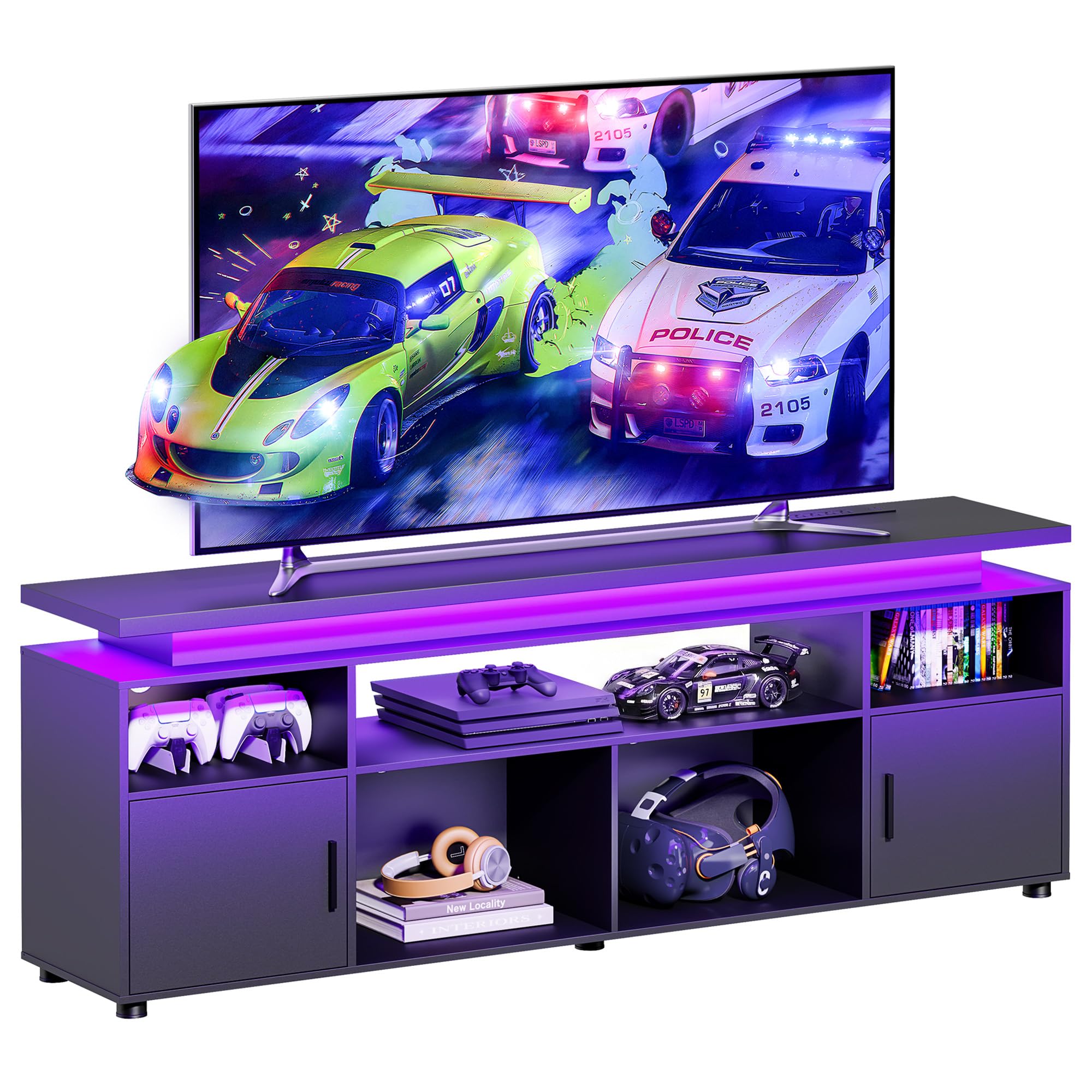 70" LED TV Stand with Storage