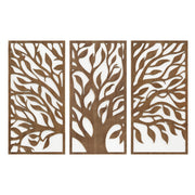 Birch Botanical Wall Décor 3-Piece Wood Panel Set