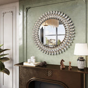 Round Diamond Wall Mirror 26 Inch