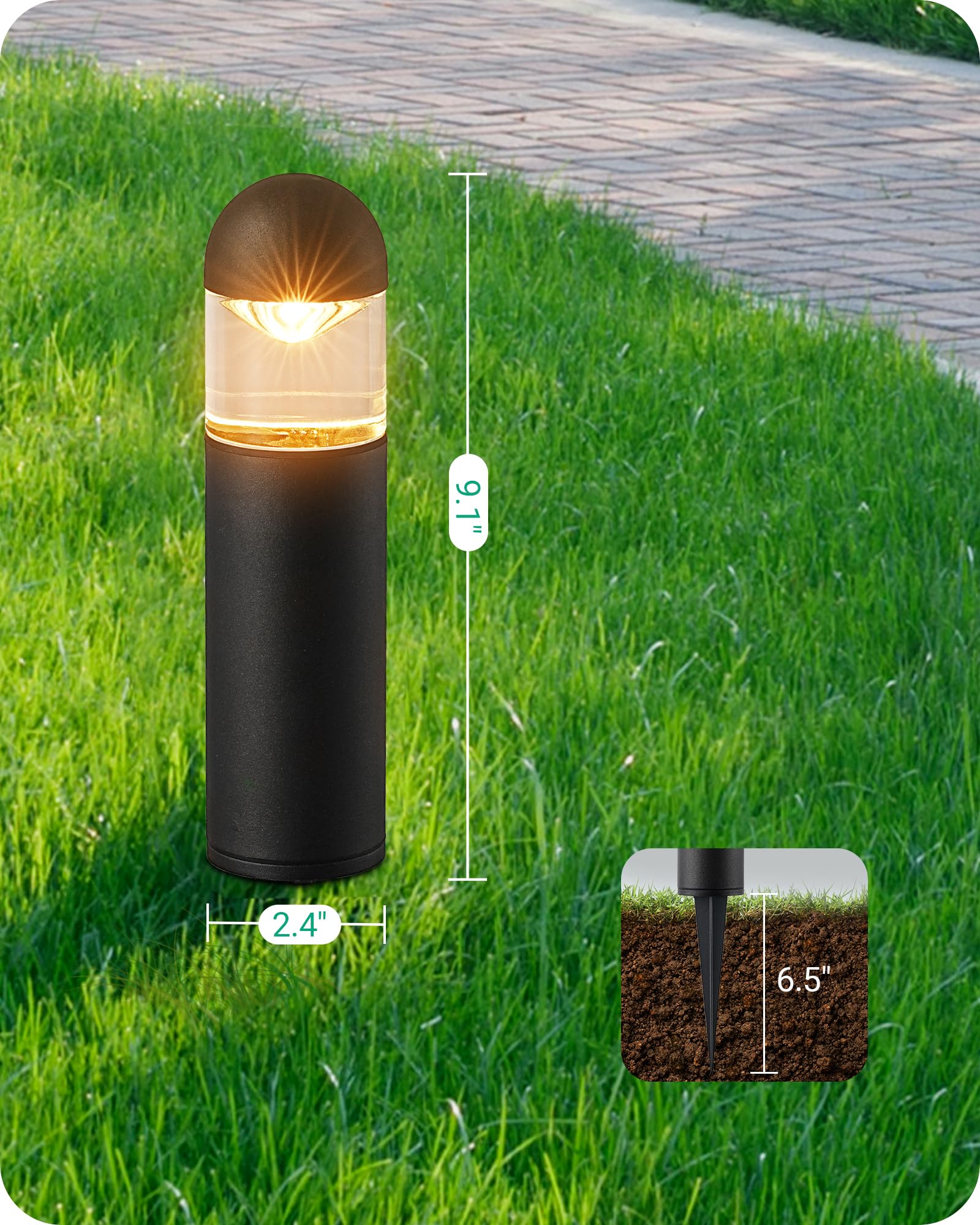 Low Voltage LED Pathway Lights 12V 3W Warm White