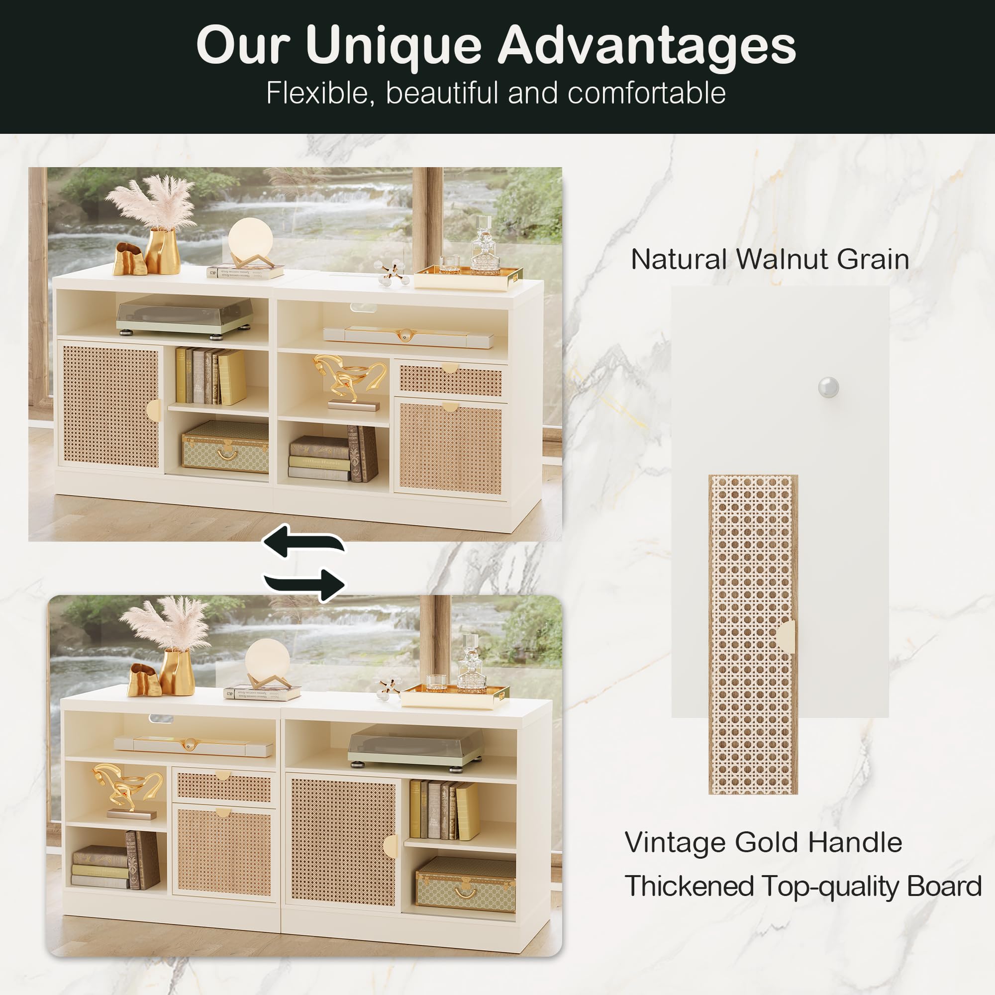 2-Drawer Lateral File Cabinet with Lock and Storage Shelves