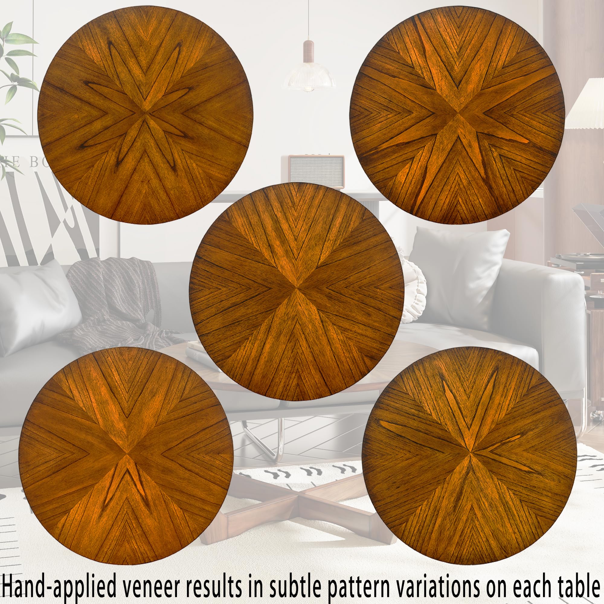 Mid Century Modern Round End Side Table