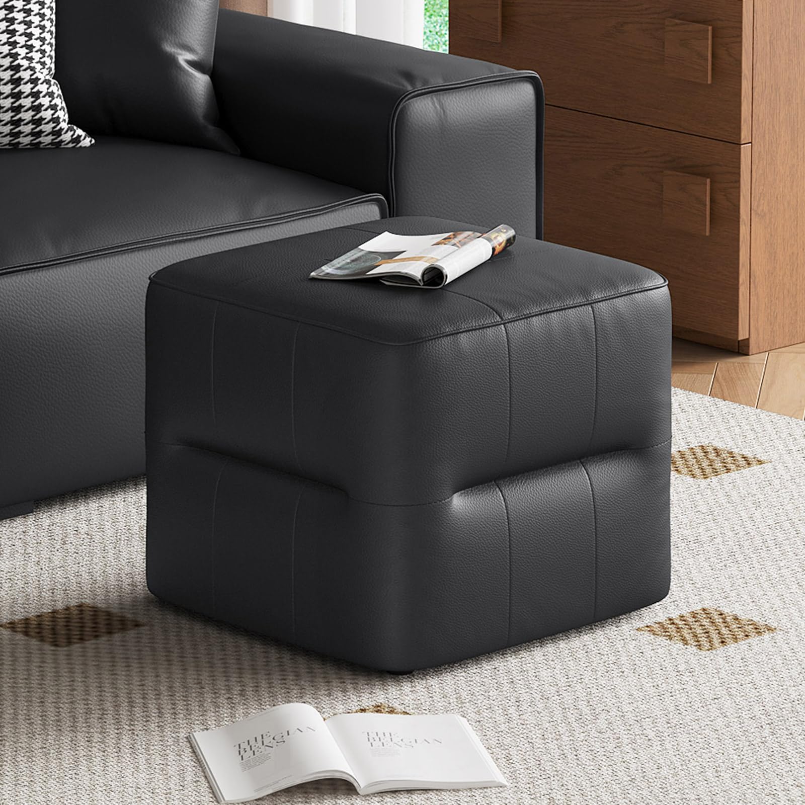17" Square Ottoman Pouf Foot Rest
