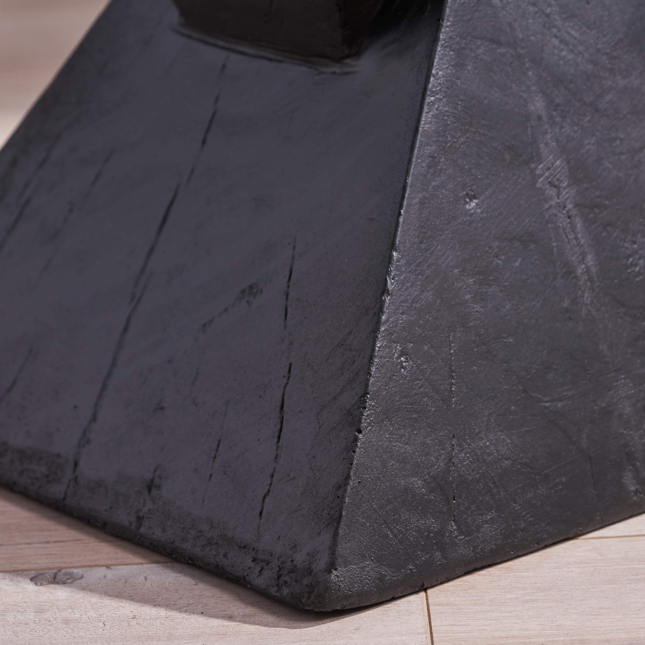 Jerod Lightweight Concrete Accent Table Black