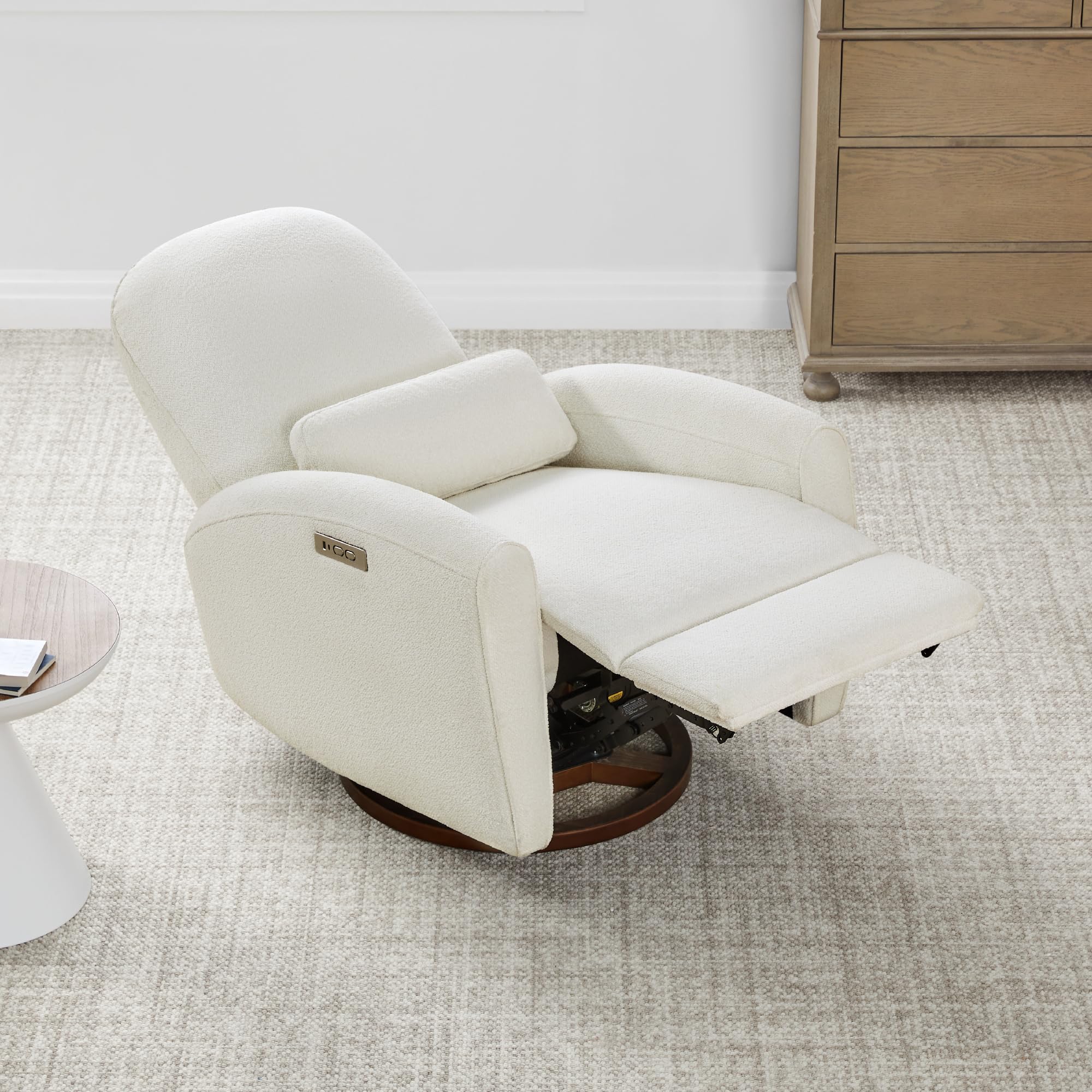 Power Recliner Chair with Swivel and USB Charging