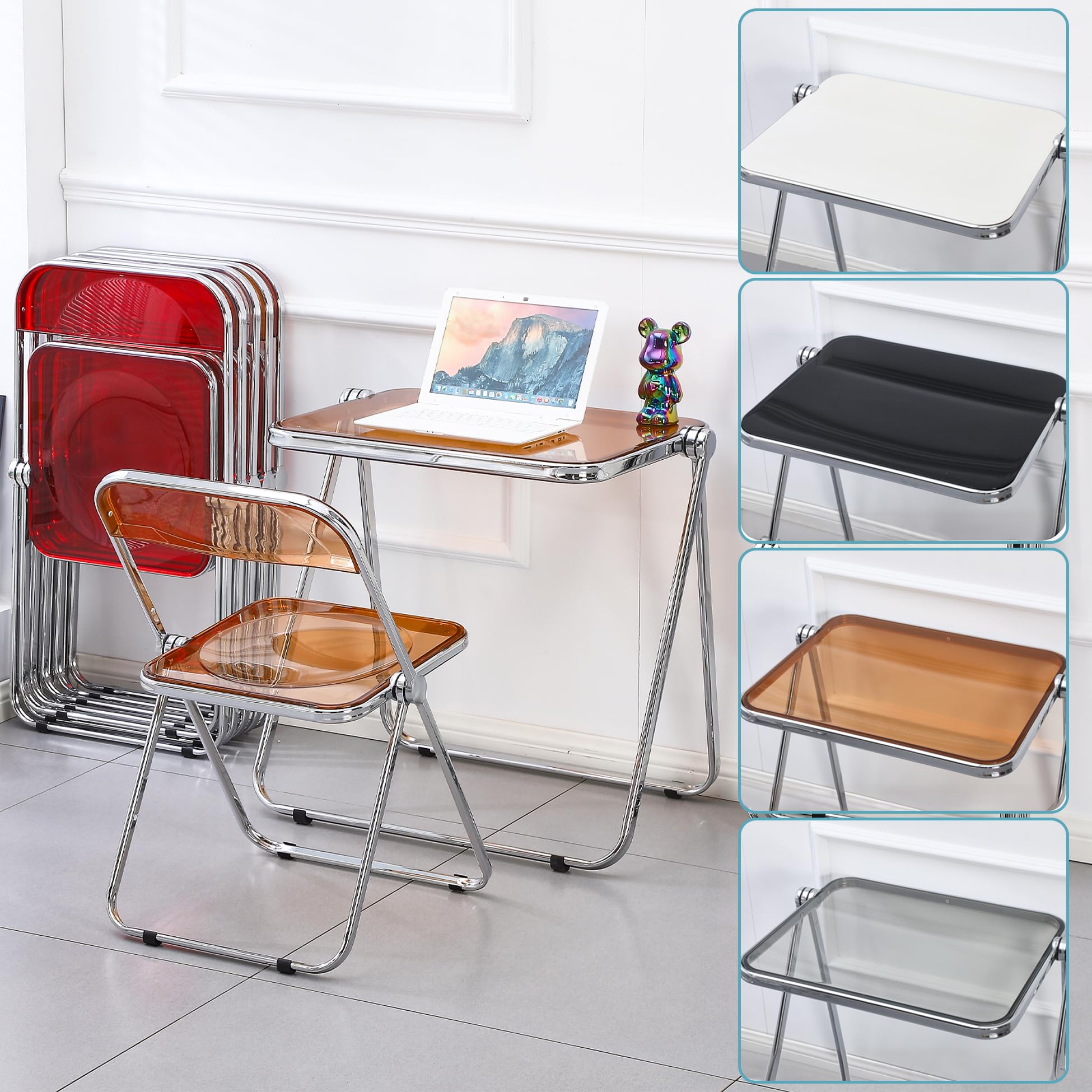 Folding Acrylic TV Tray Table