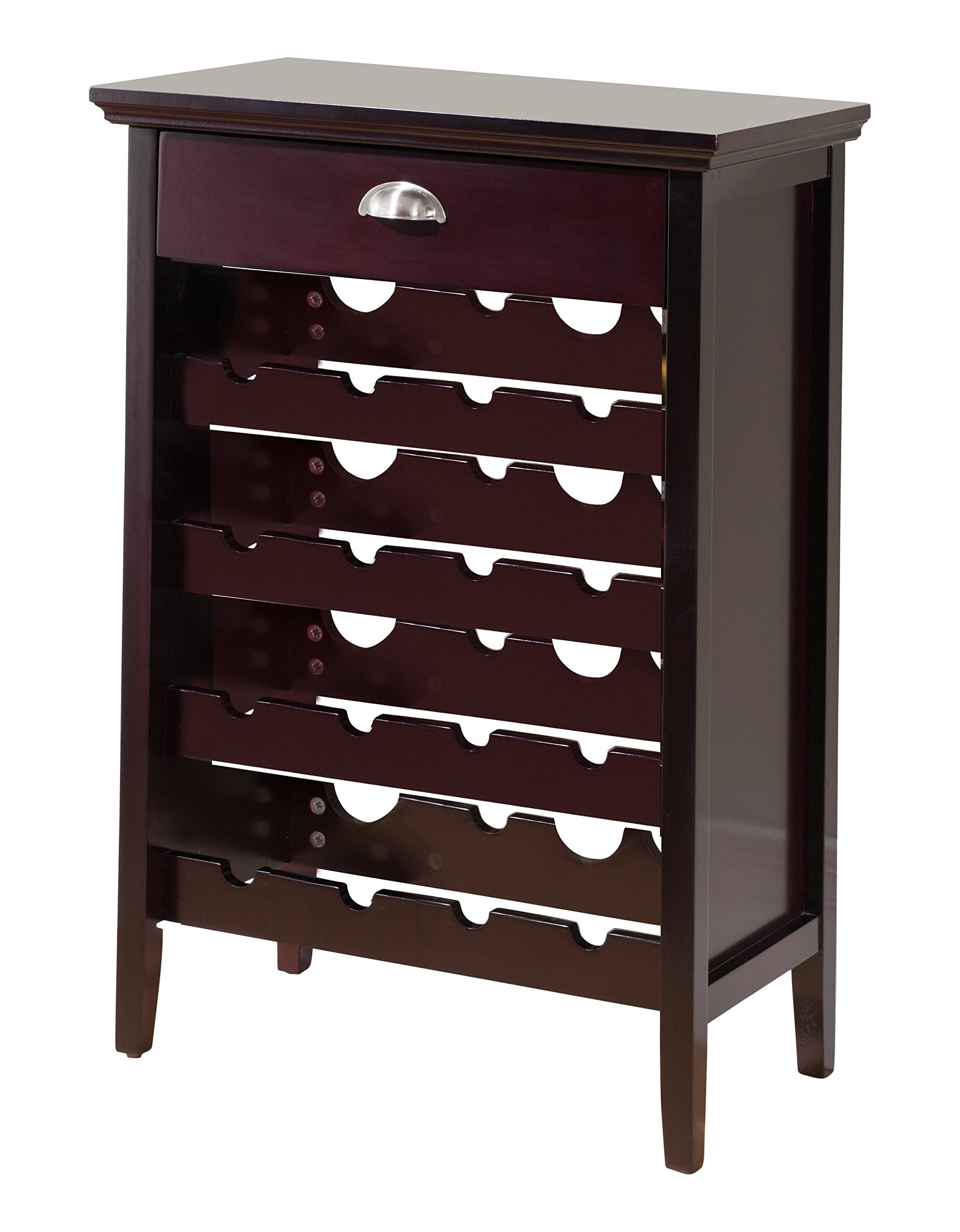 Wood Buffet Wine Rack Cabinet with Drawer