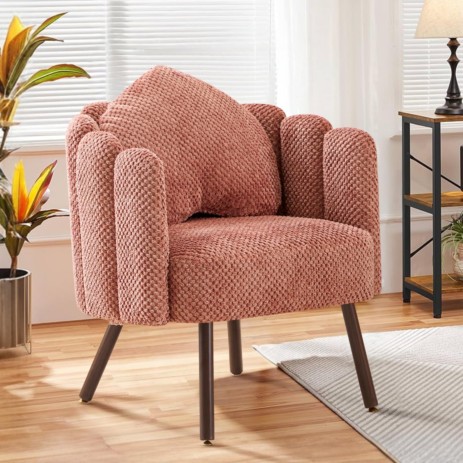 Velvet Shell Accent Chair