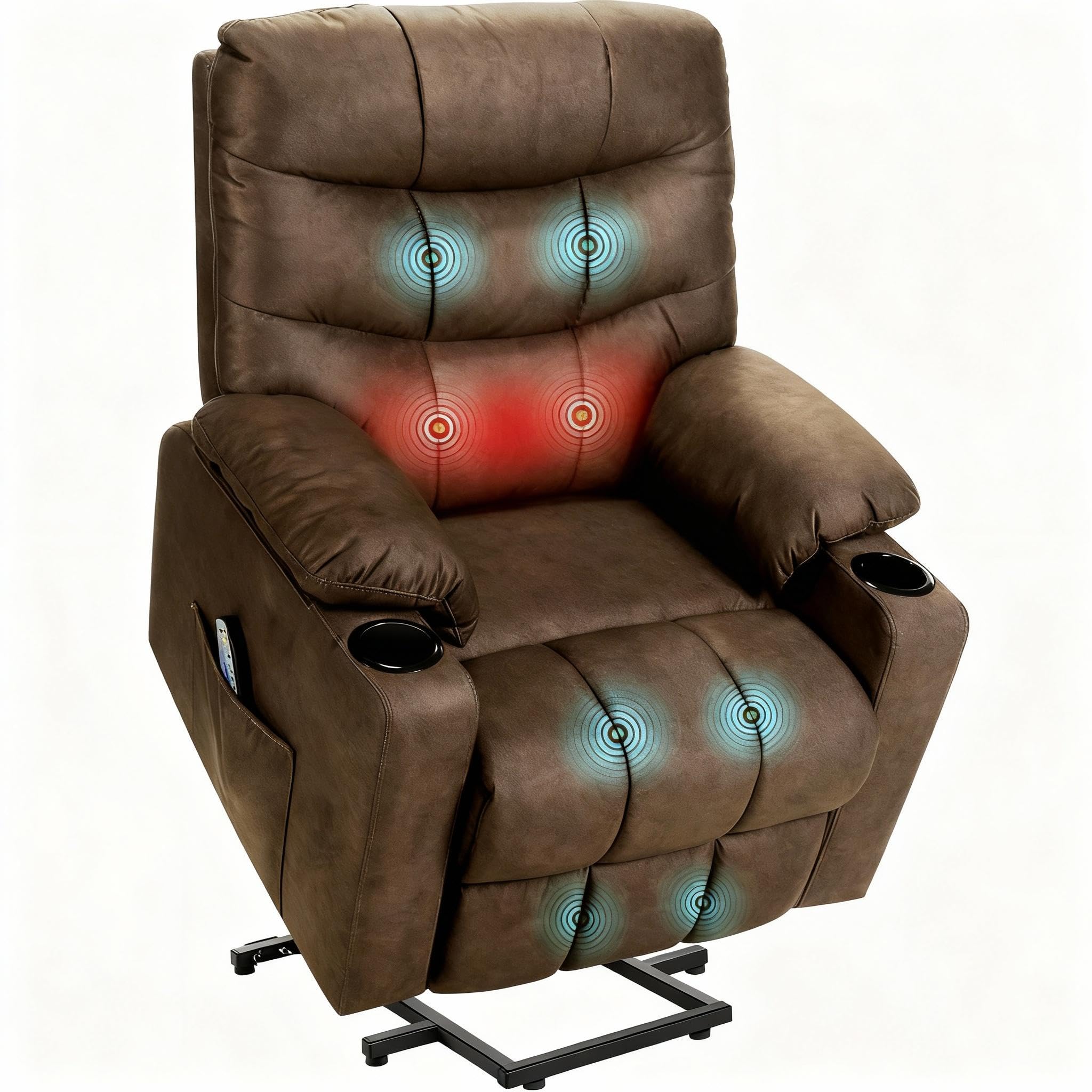 Power Lift Recliner Chair with Massage and Heat