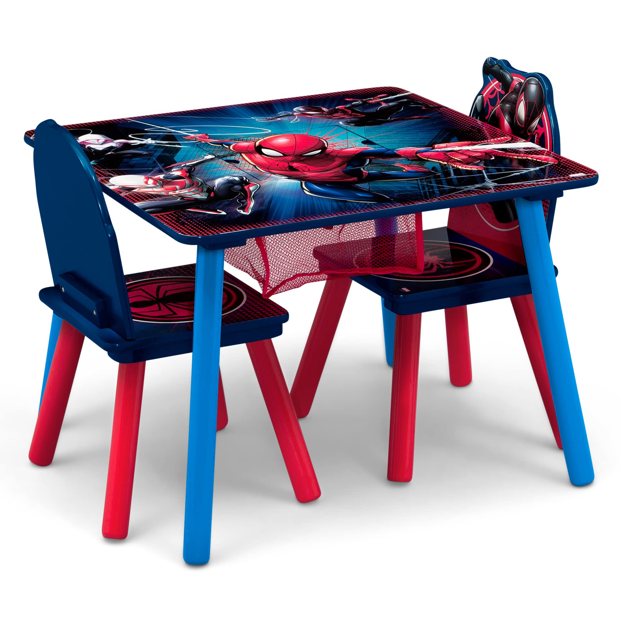 Spider-Man Kids Table and Chair Set with Storage