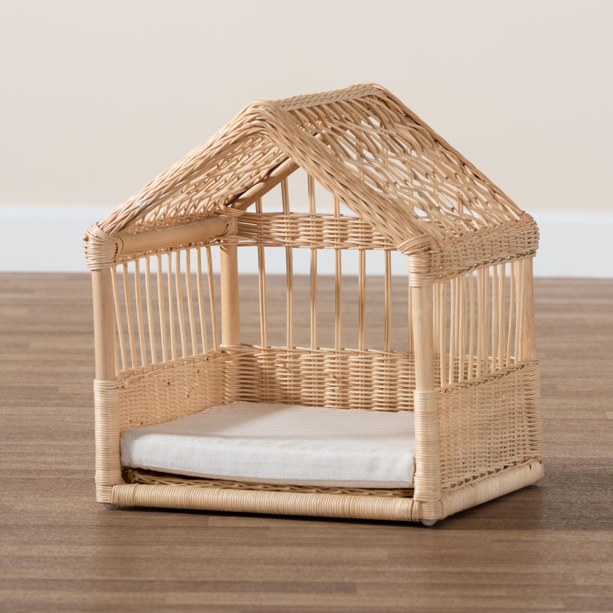 Pieta Modern Bohemian Natural Rattan Pet Bed