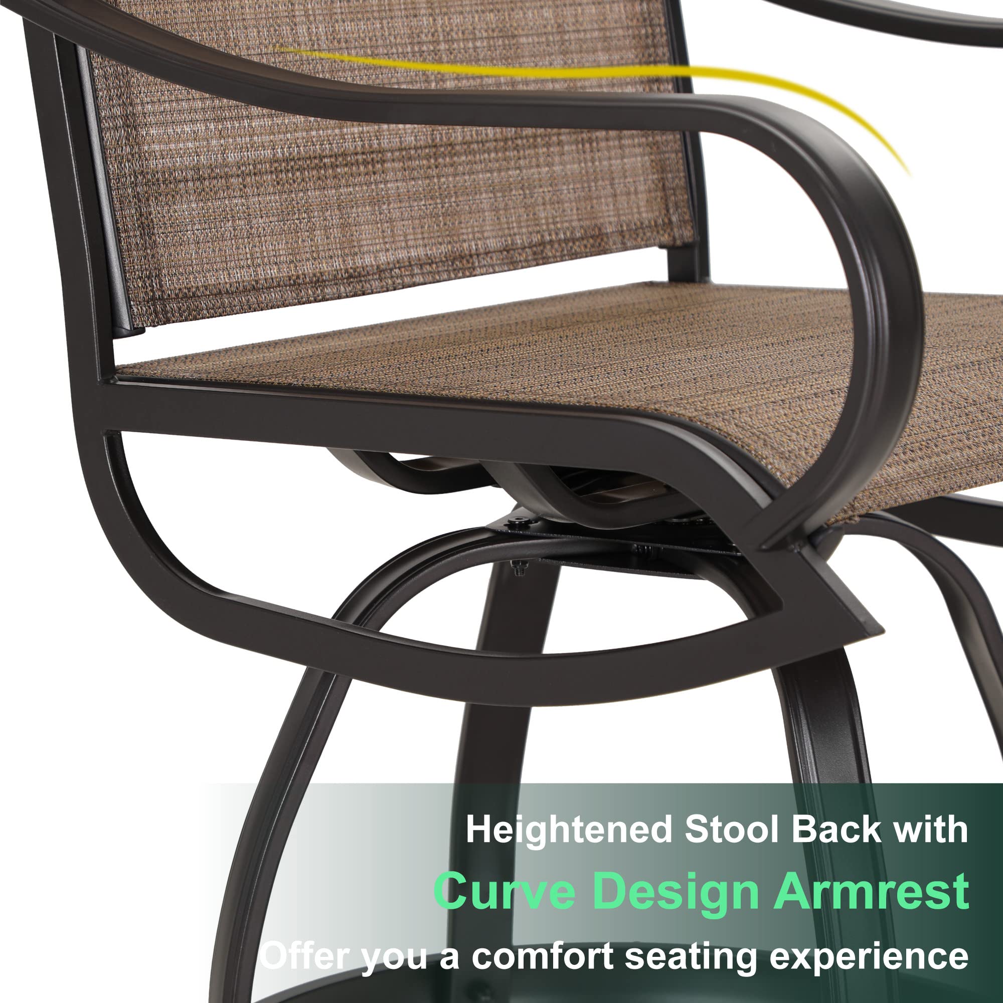 Outdoor Counter Height Bar Stools Set of 4