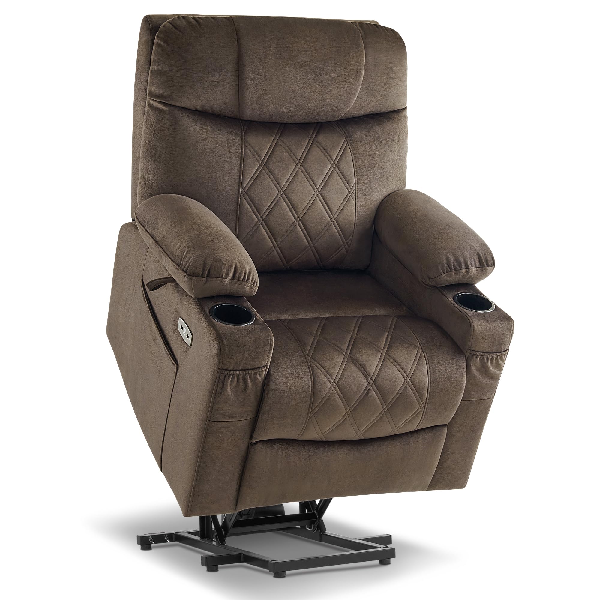 Small Triple Motor Power Lift Recliner with Massage and Heating