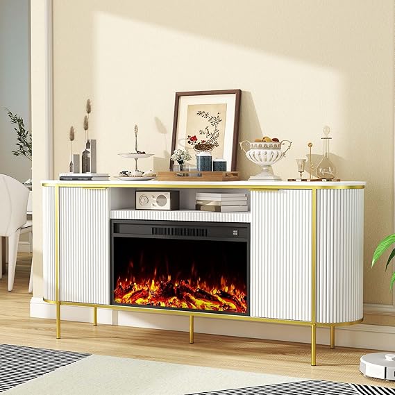 70 Inch TV Stand with Storage and Doors