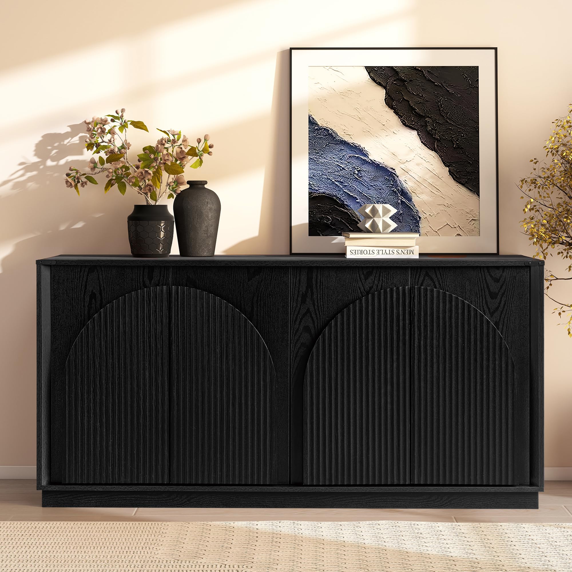 65" Sideboard Buffet Cabinet with Adjustable Shelves